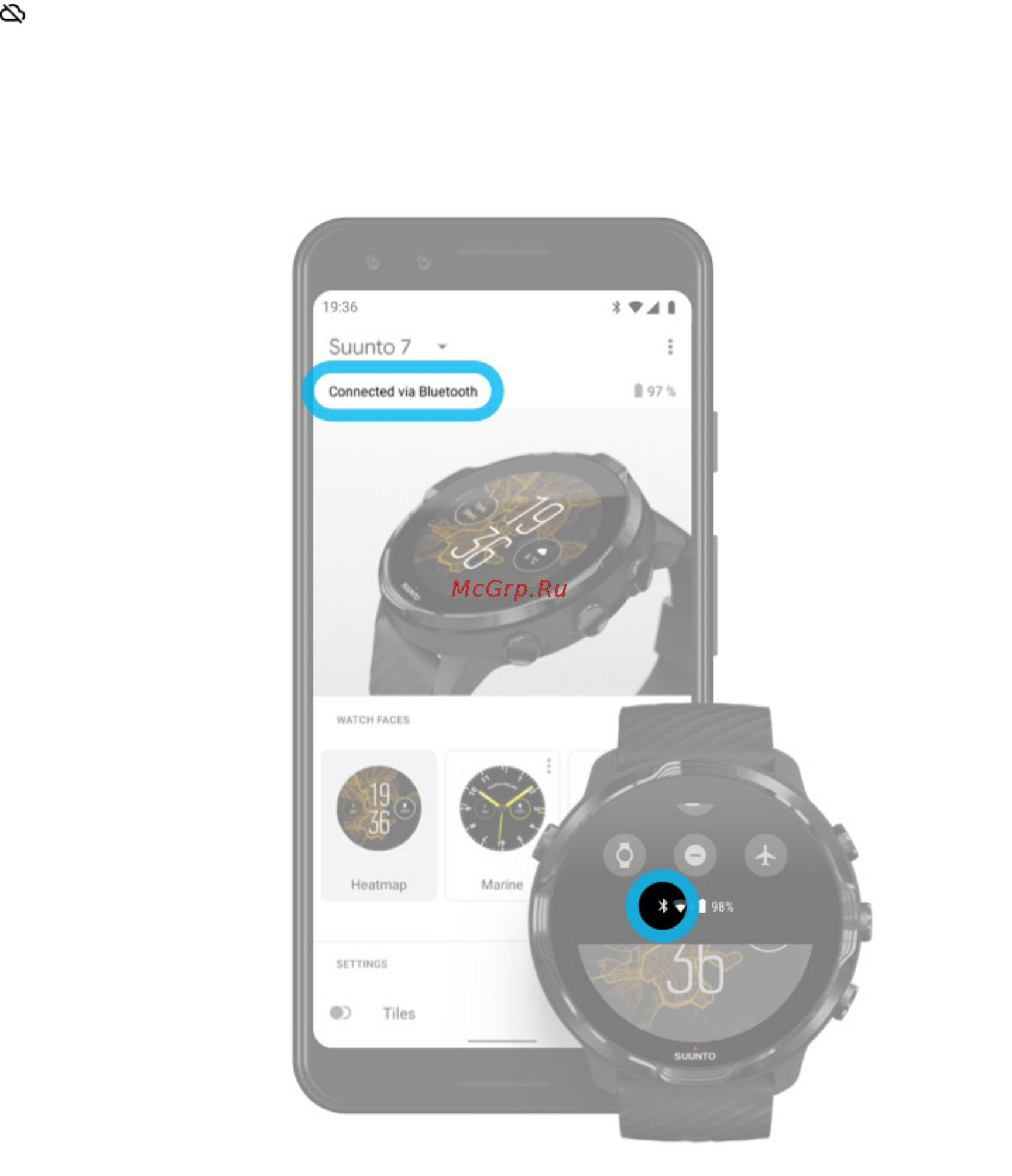 Suunto 7 Sandstone Rosegold (SS050381000) [28/176] Подключение к интернету через телефон