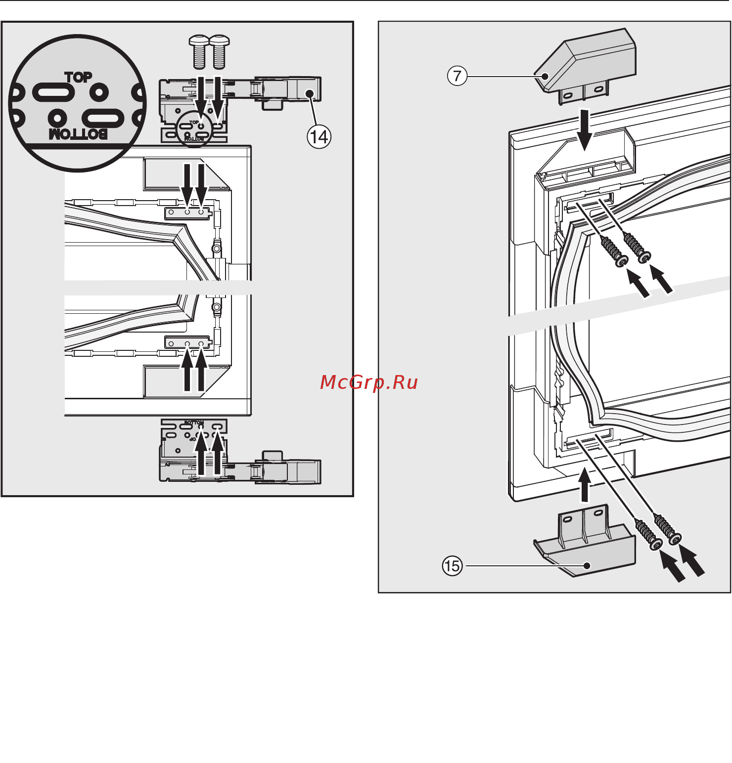 Miele KWT6422iG obsw [75/96] Изменение навески дверцы