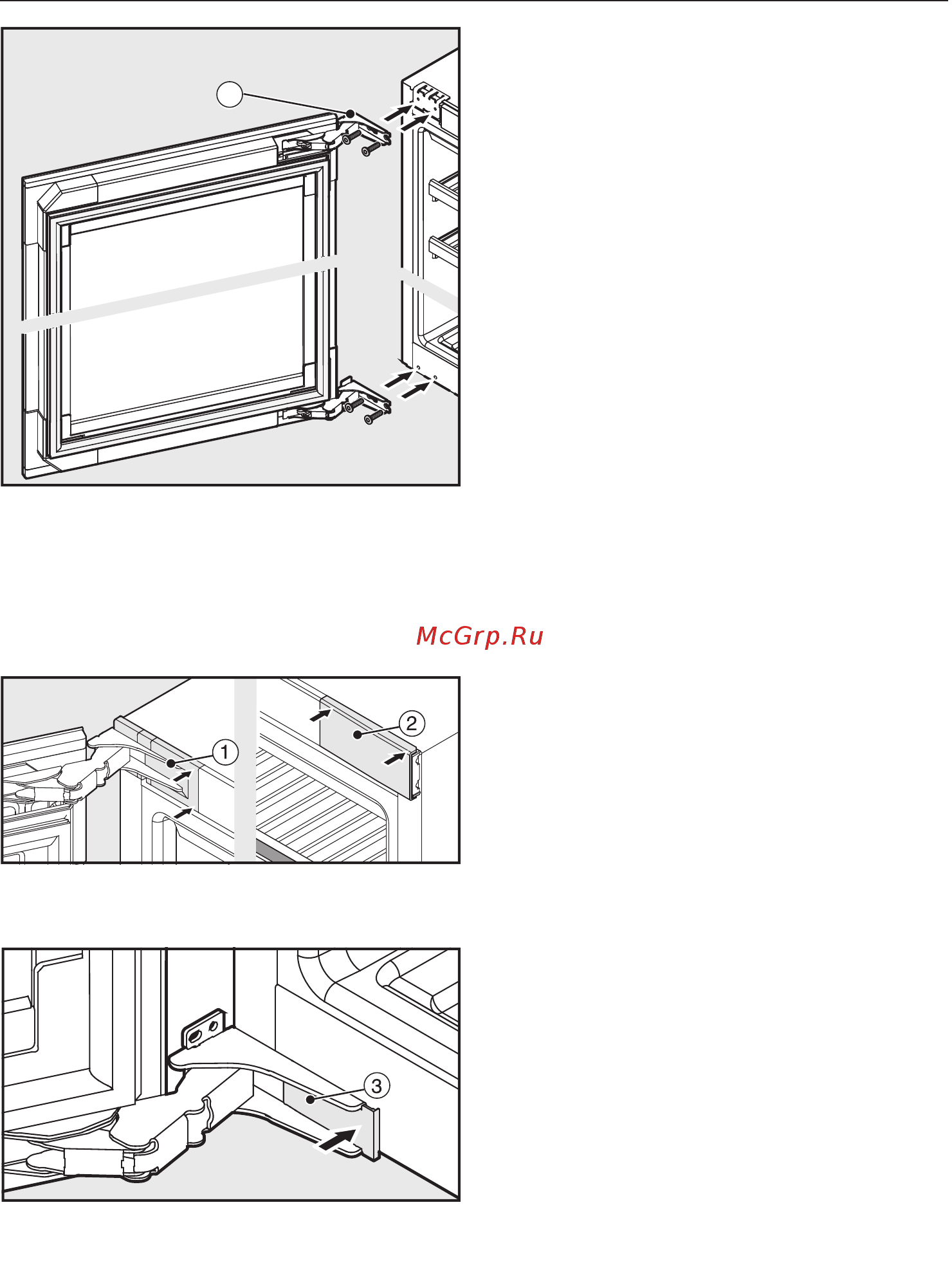 Miele KWT6422iG obsw [77/96] Изменение навески дверцы