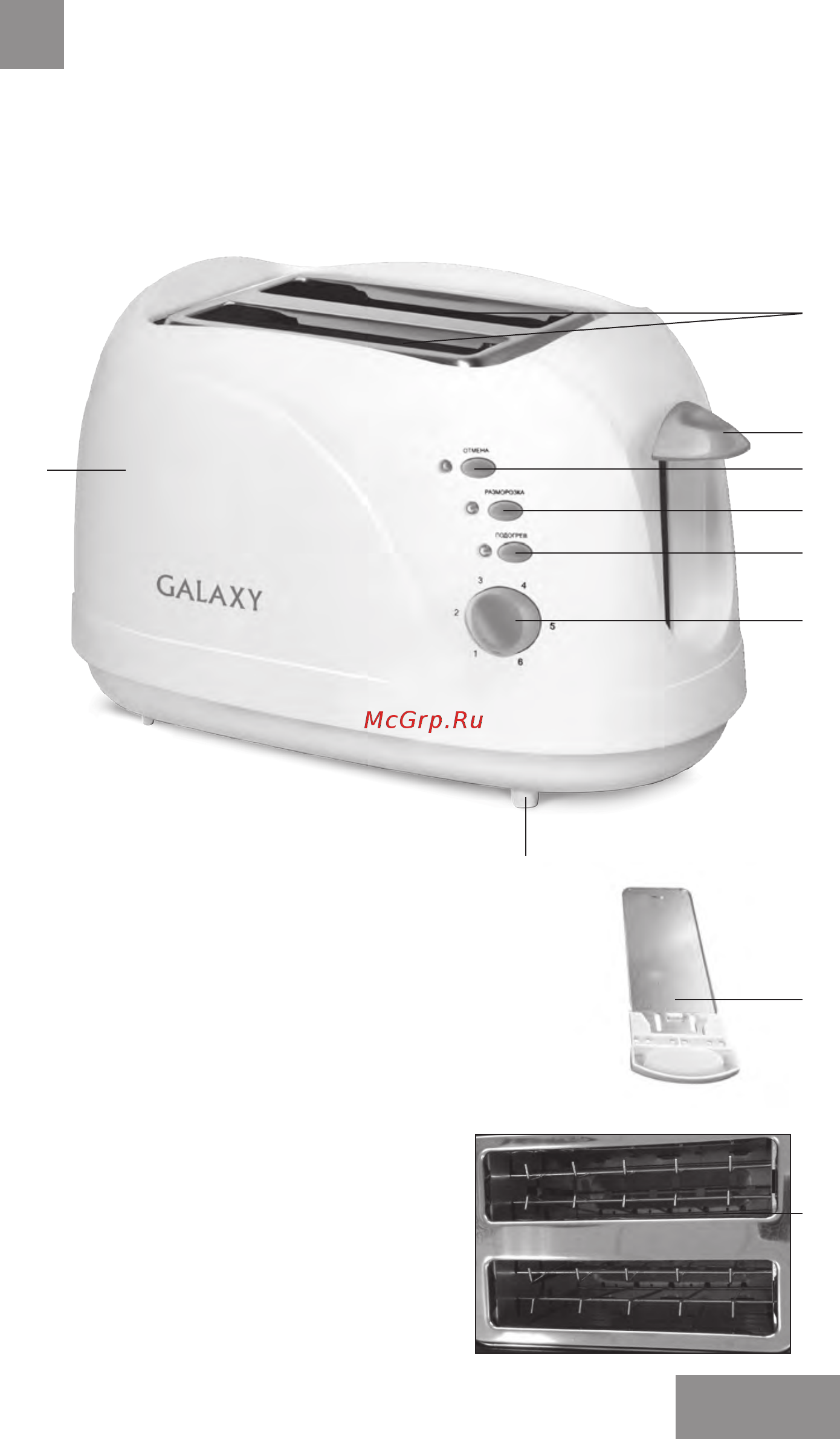 Galaxy GL 2904 [3/16] Функциональные элементы электроприбора