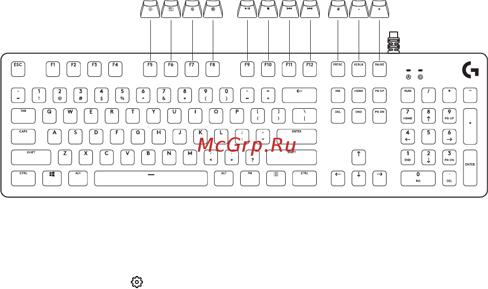 Logitech G512 Carbon GX Brown (920-009351) (русская раскладка) [7/0] Tastatur eigenschaften