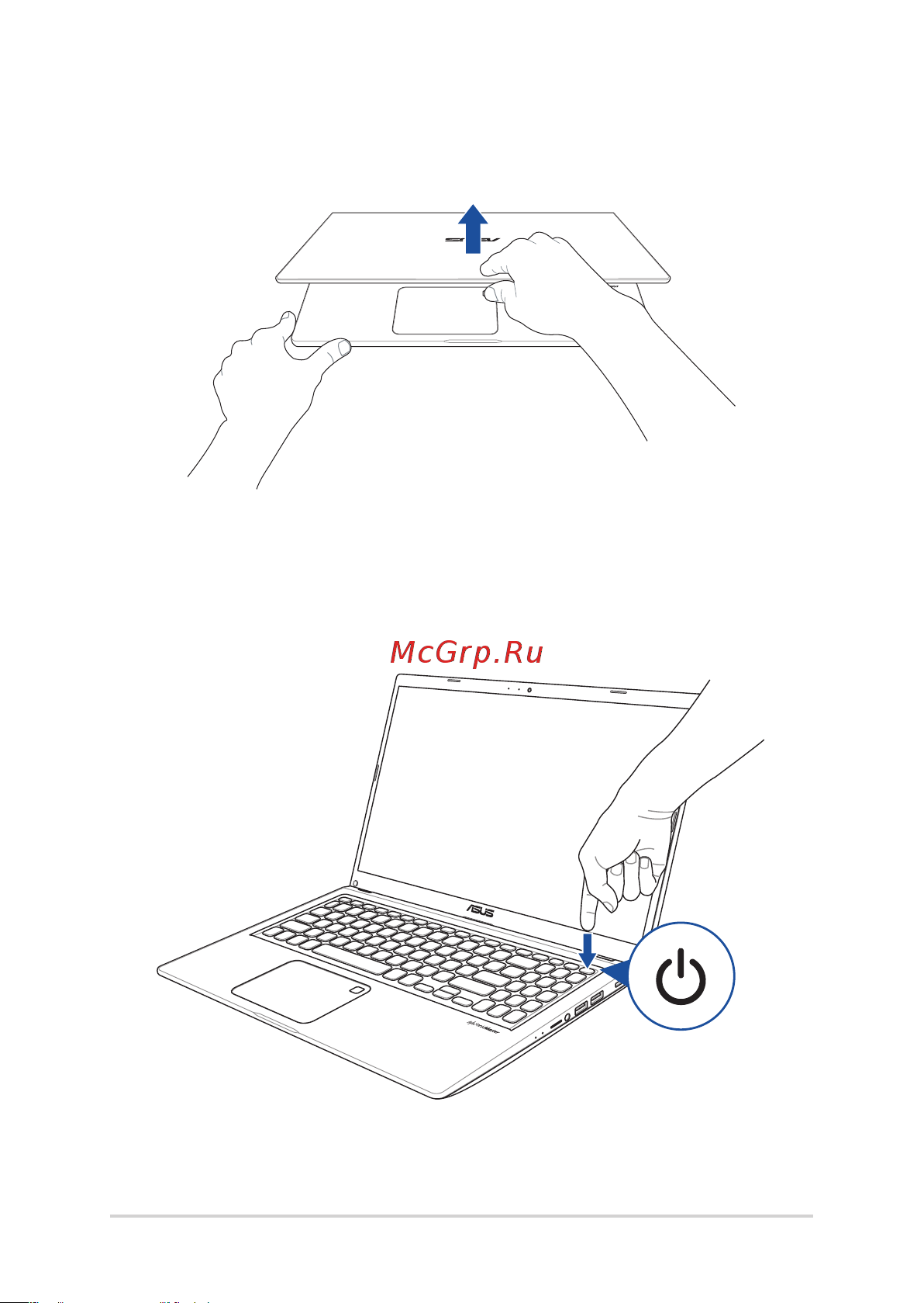 Asus X515EA-EJ914T [28/96] Откройте крышку