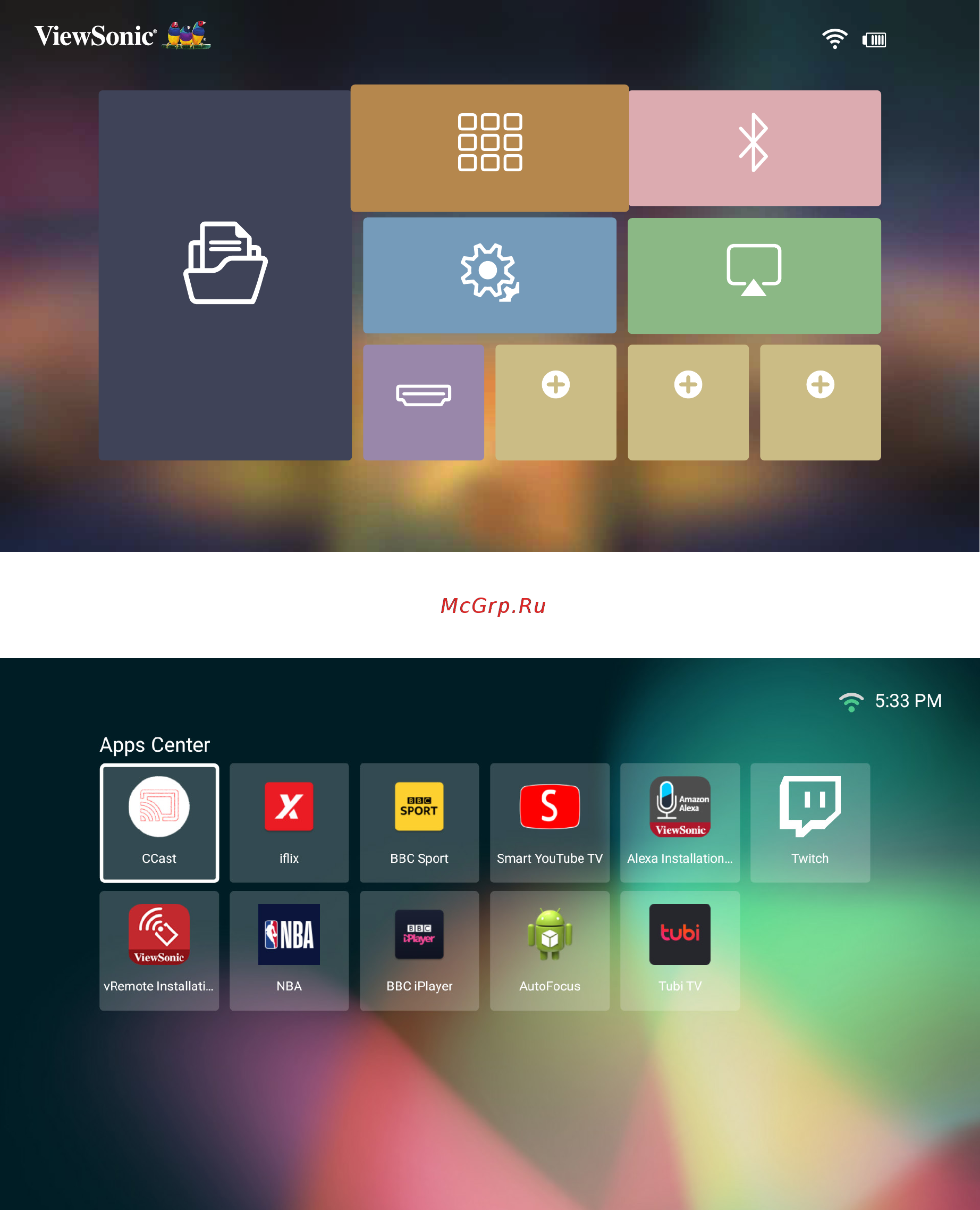 Viewsonic M1 mini Plus (VS18107) [52/93] Apps center центр приложений