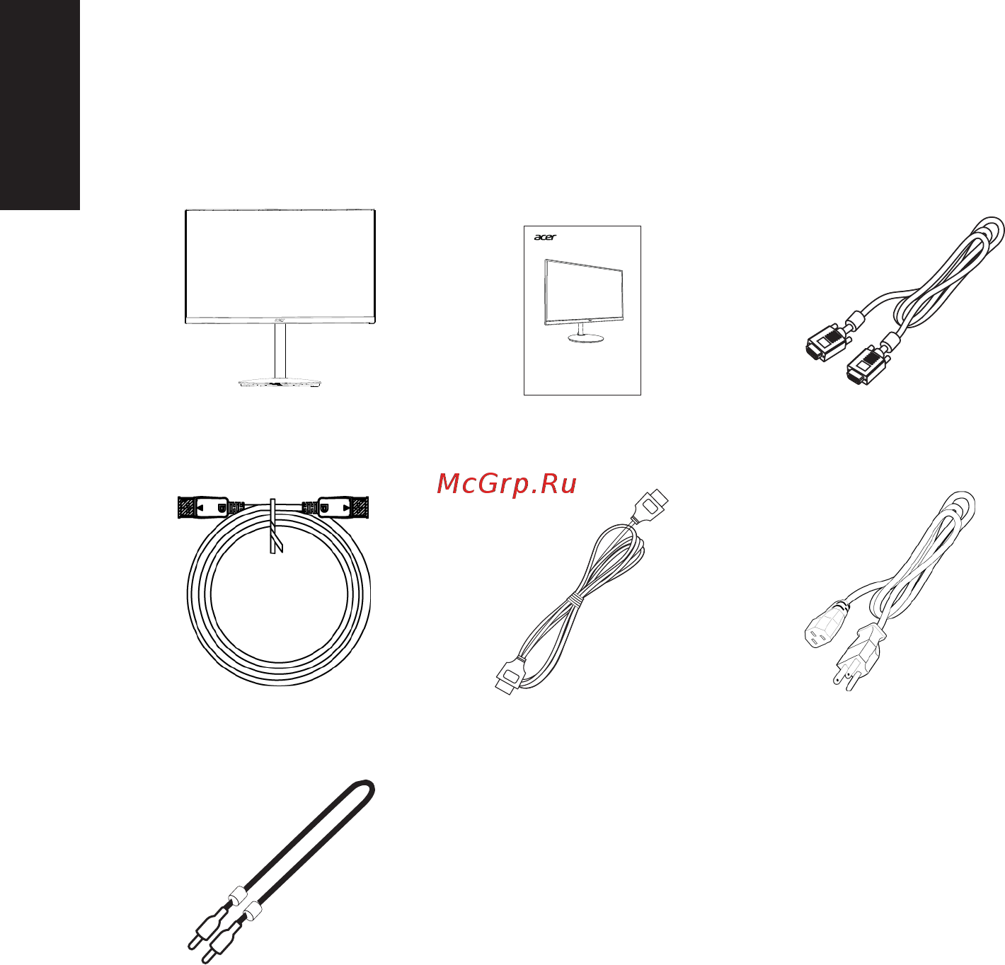 Acer CB242Ybmiprx [12/28] Комплектность