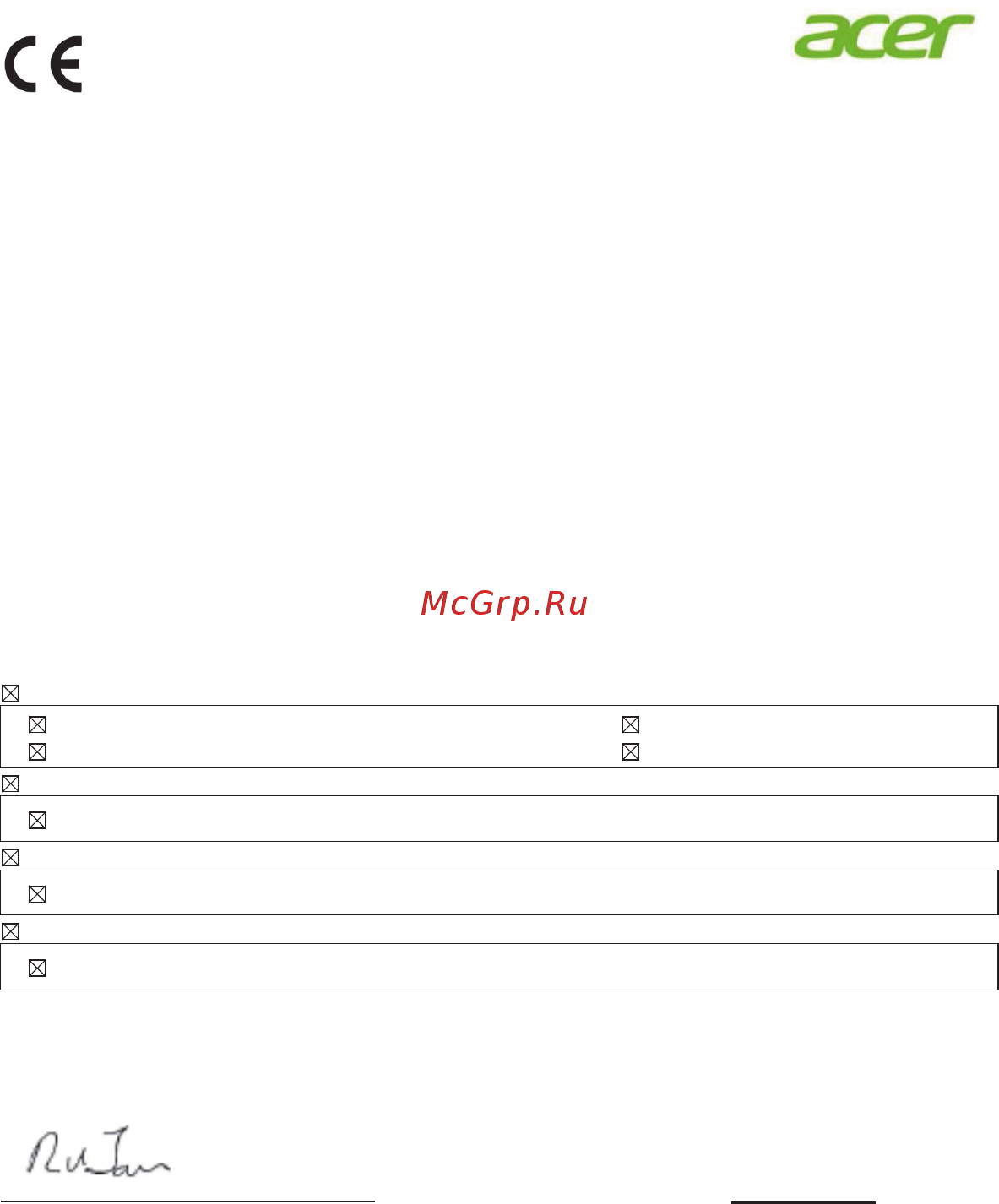 Acer CB242Ybmiprx [9/28] Declaration of conformity