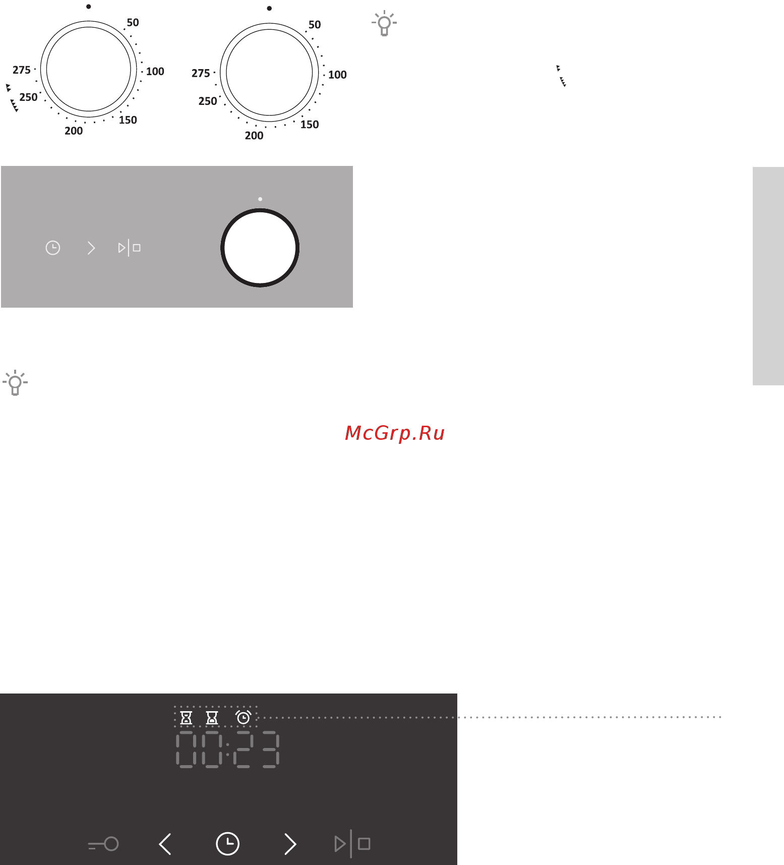 Gorenje EC6353WA [21/64] Установка параметров работы духовки