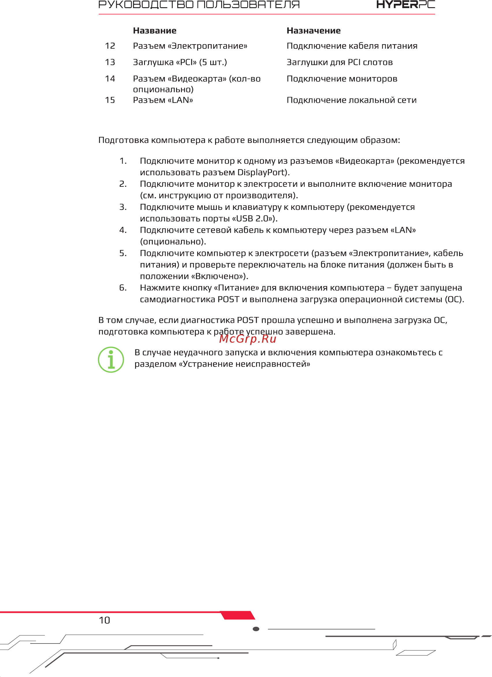 HyperPC Lumen Plus (iA3080) Инструкция по эксплуатации онлайн [10/15] 584255
