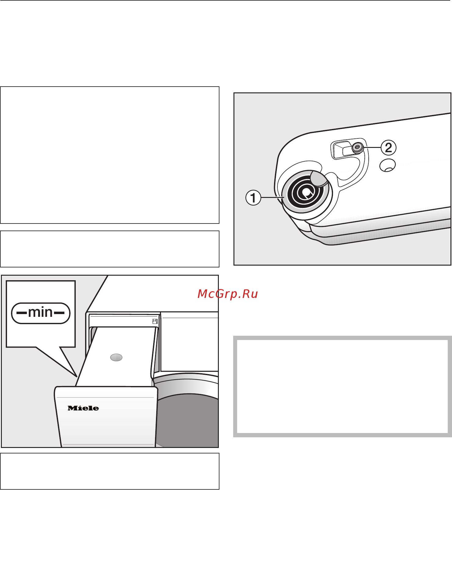 Miele TWJ680WP [51/108] Подготовка ёмкости для конденсата для программы окончательной обработки паром