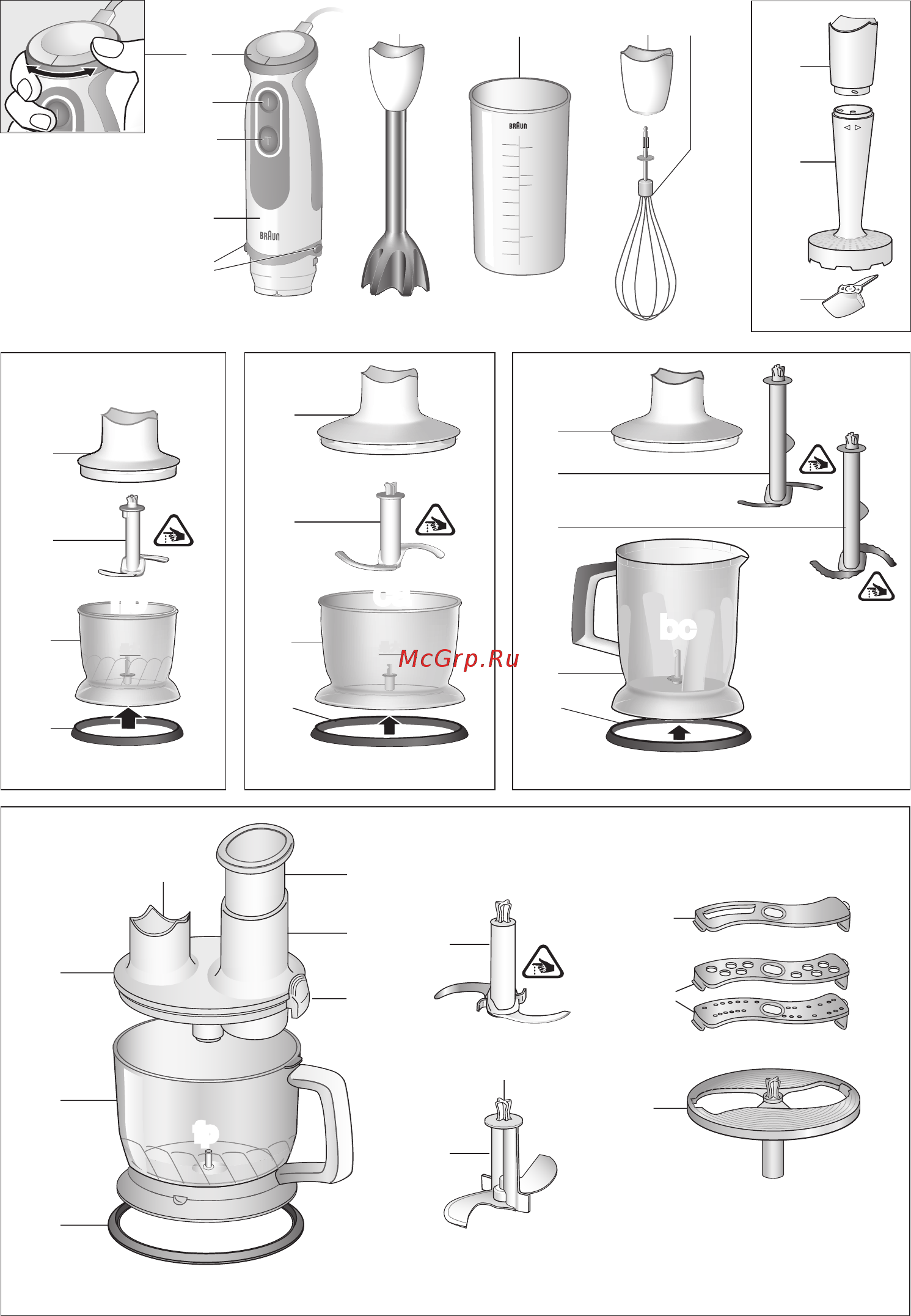 Braun 4191-MQ5245WH [3/192] Ml 350 ml