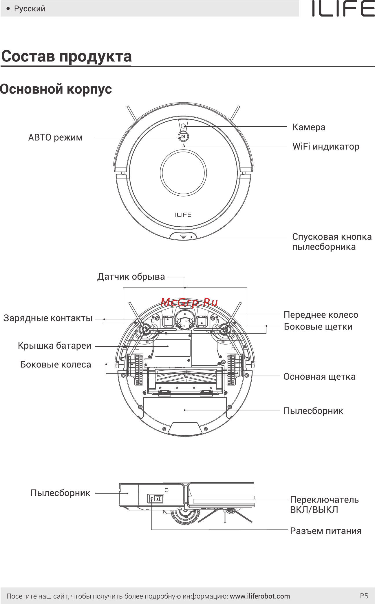 iLIFE A9S [7/26] Основной корпус