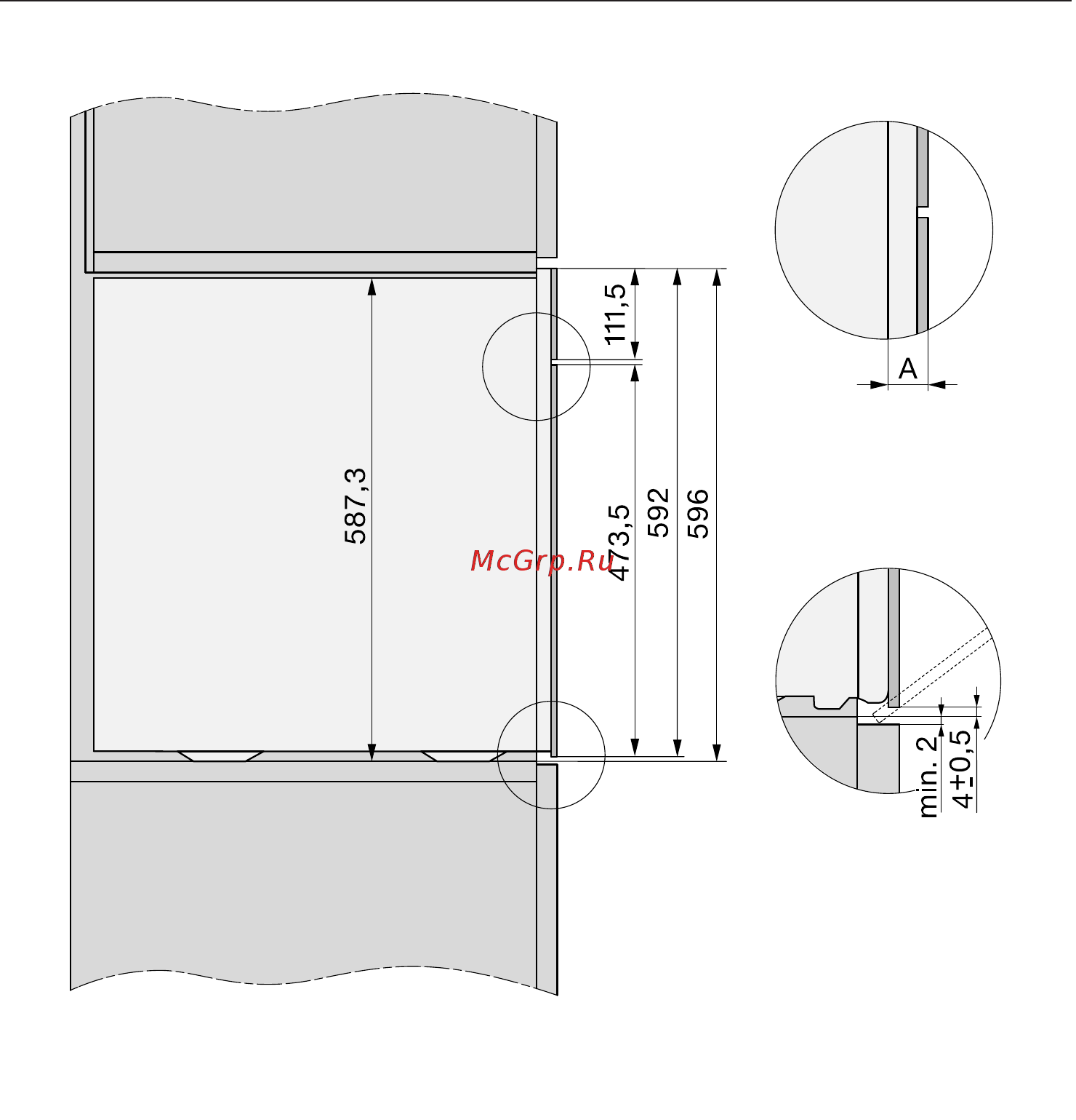 Miele DGC7860 BRWS [186/200] Вид сбоку