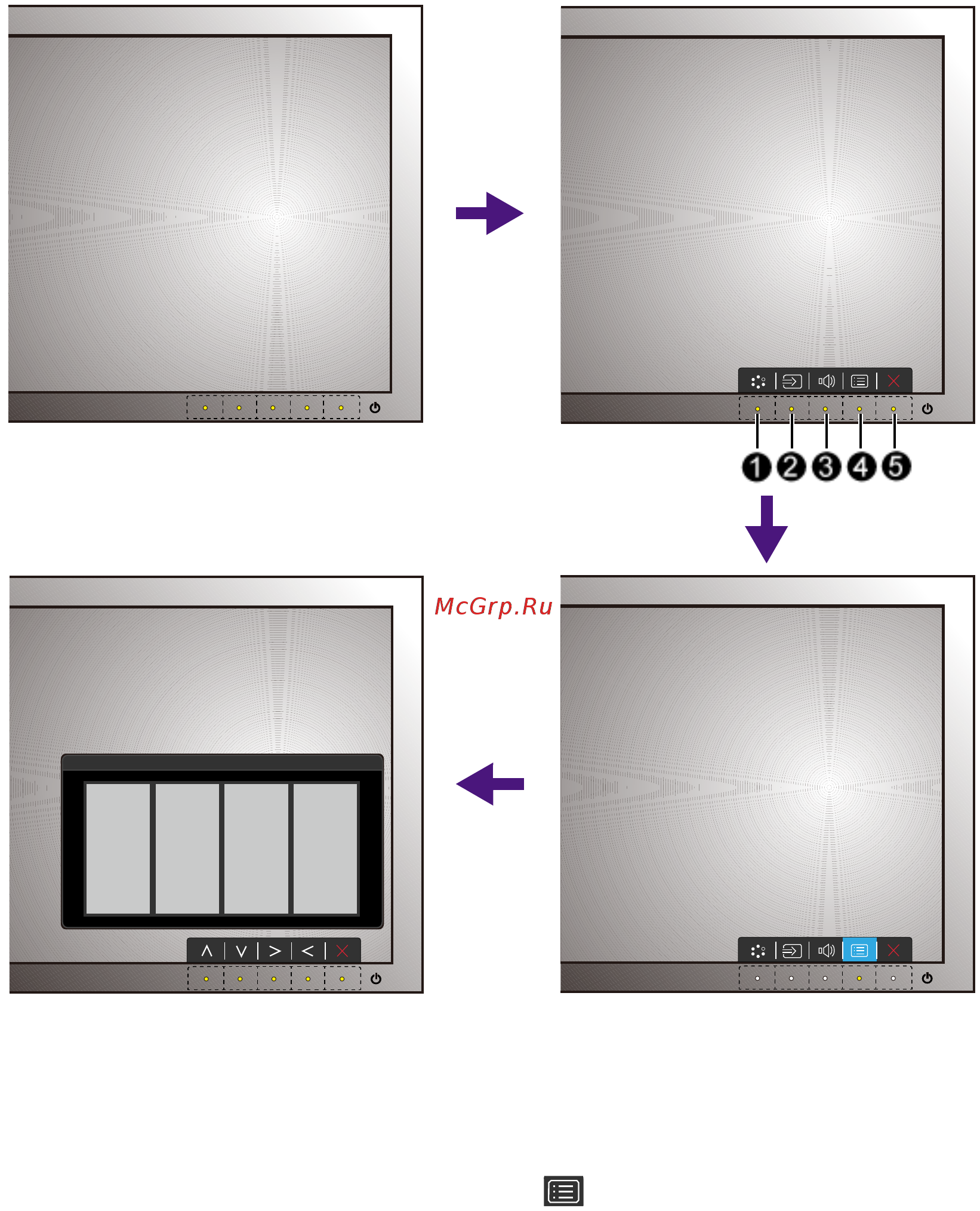 Benq bl2420pt [33/0] Основные операции с меню