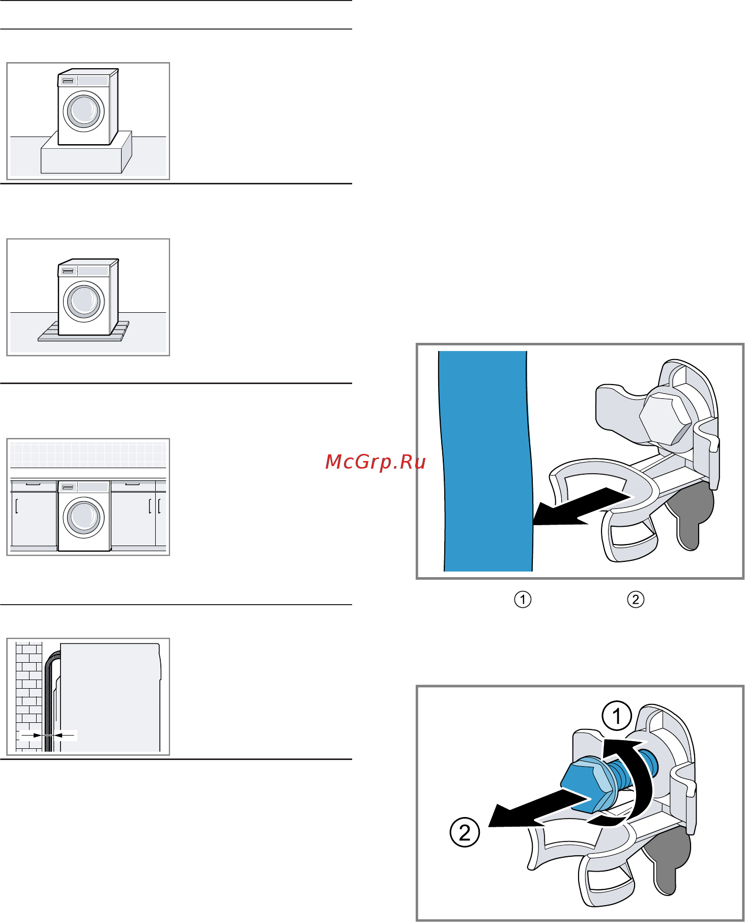 Bosch Serie | 4 WGA254A0OE [14/72] Снятие транспортировочных креплений