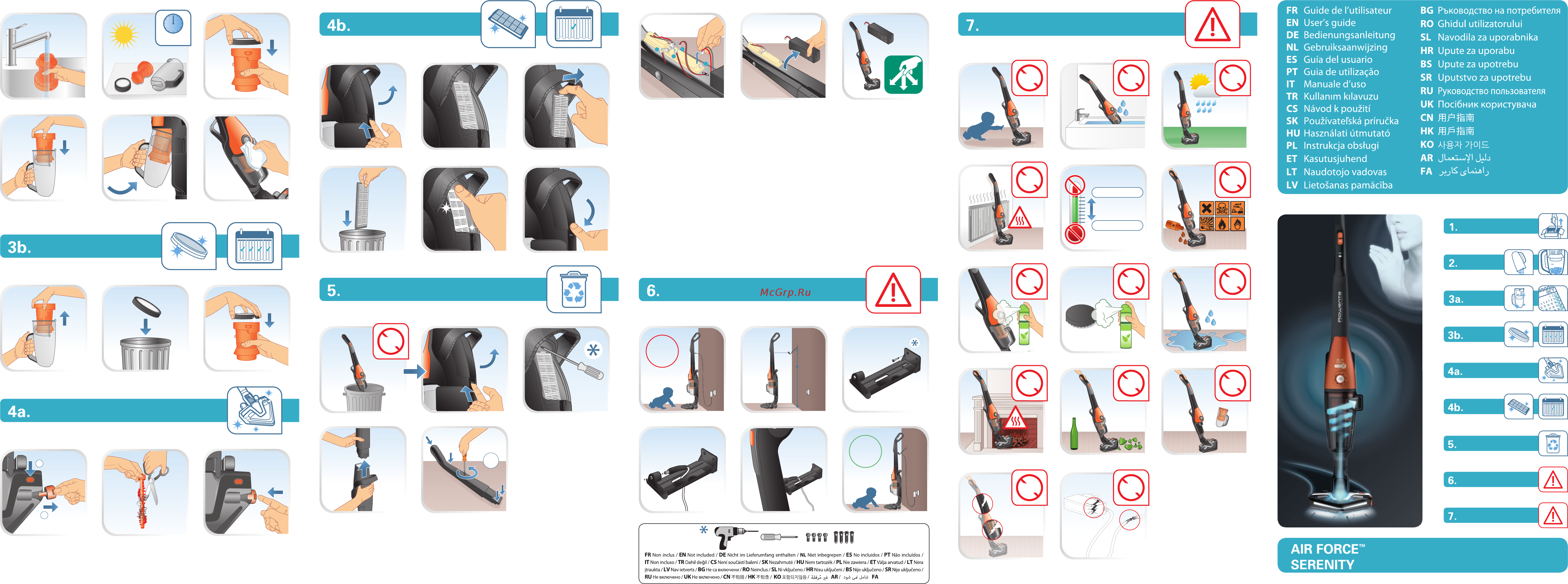Tefal Air Force Serenity(TY9133WH), хороший [2/0] Fr guide de l utilisateur