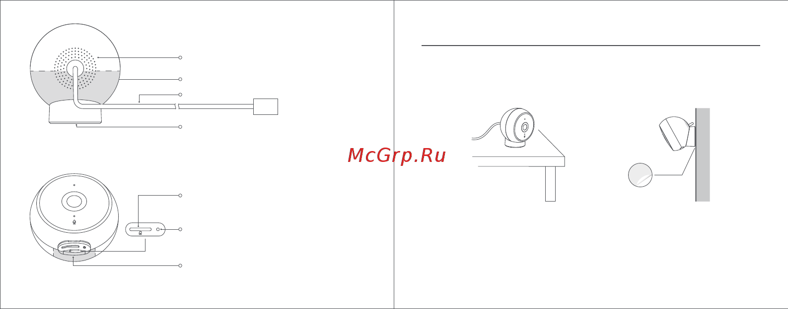 Xiaomi Mi Home Security Camera 1080p Магнитное крепление QDJ4065GL [11/68] Installation