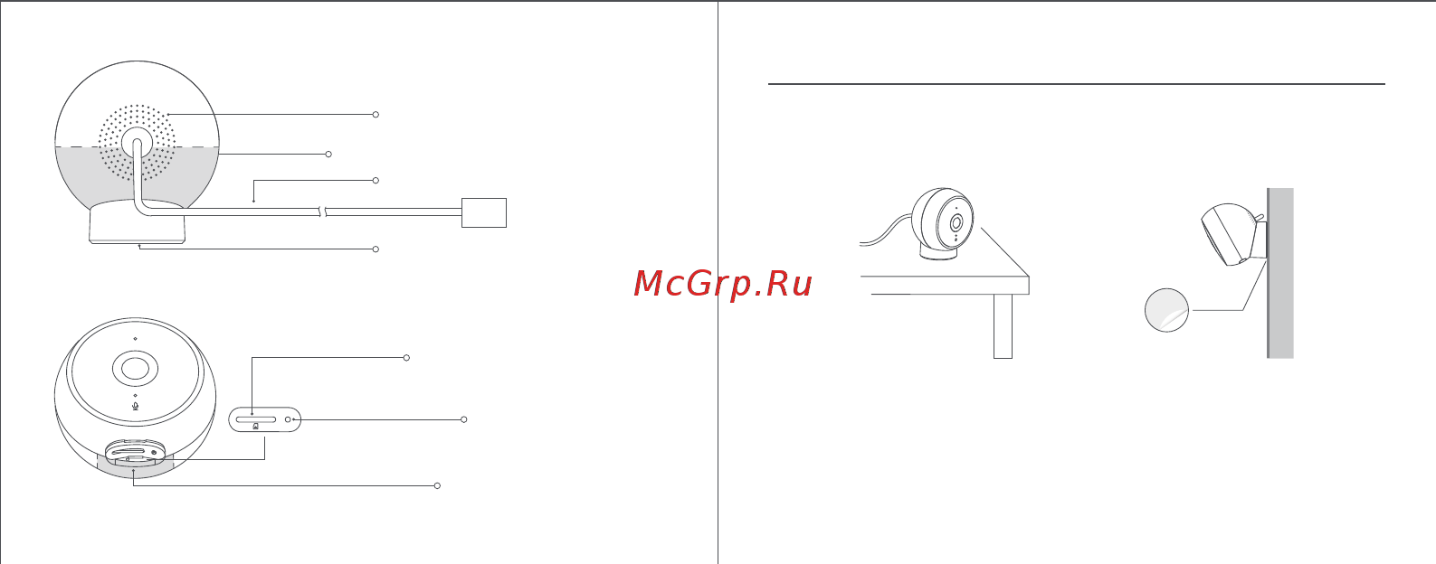 Xiaomi Mi Home Security Camera 1080p Магнитное крепление QDJ4065GL [54/68] ﺖﻴﺒﺜﺘﻟا