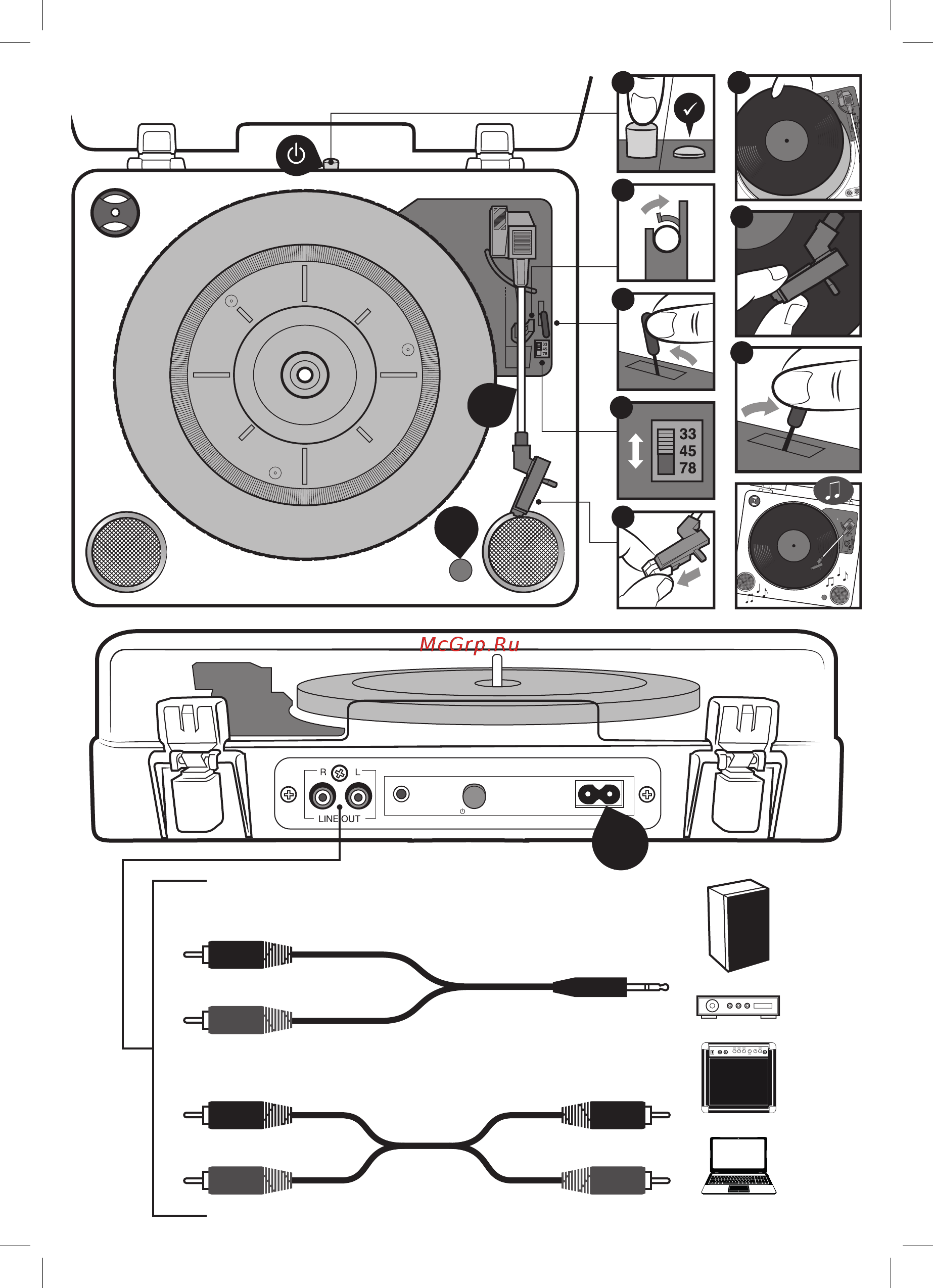 Jam Sound (HX-TTP200WDA-EU) [3/60] Rca to aux cable available separately