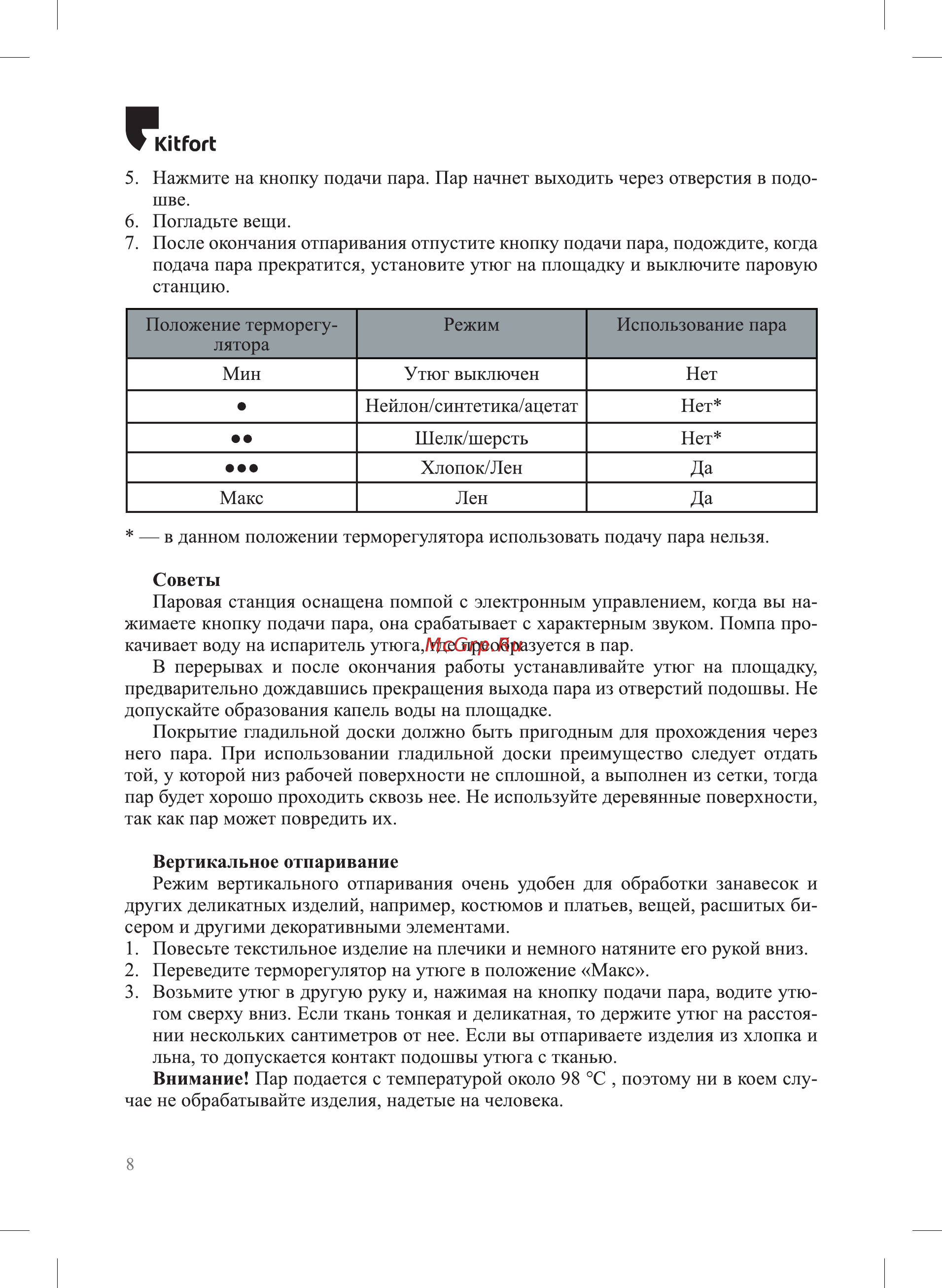 Kitfort КТ-969 [8/16] К1ьрогь