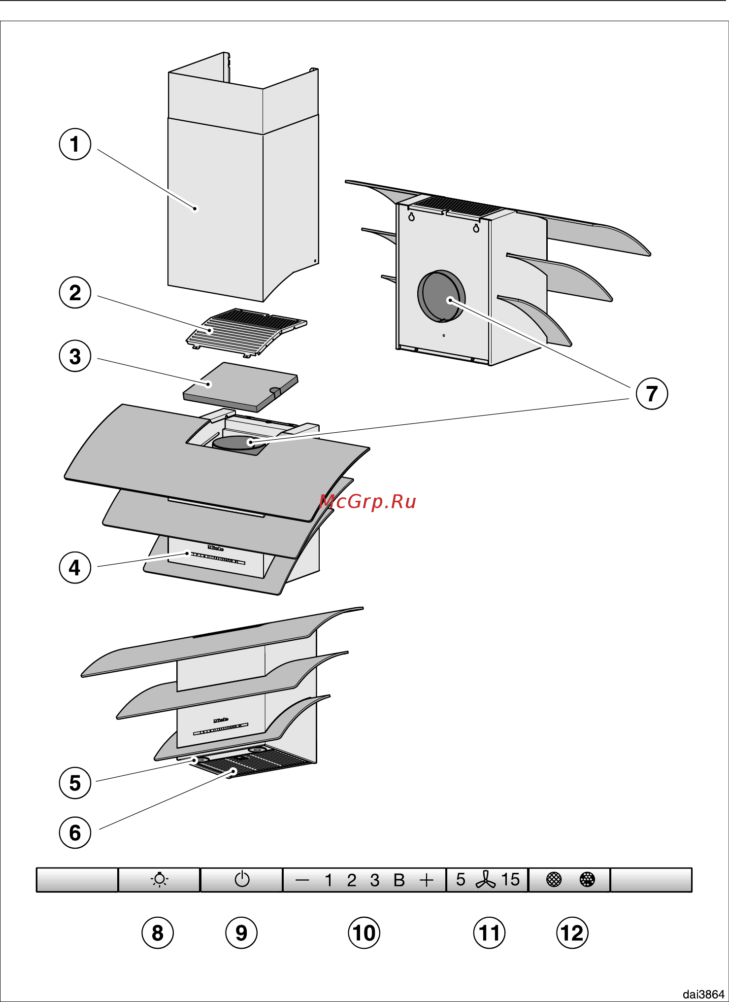 Miele DA7198W GRGR [14/60] Описание вытяжки