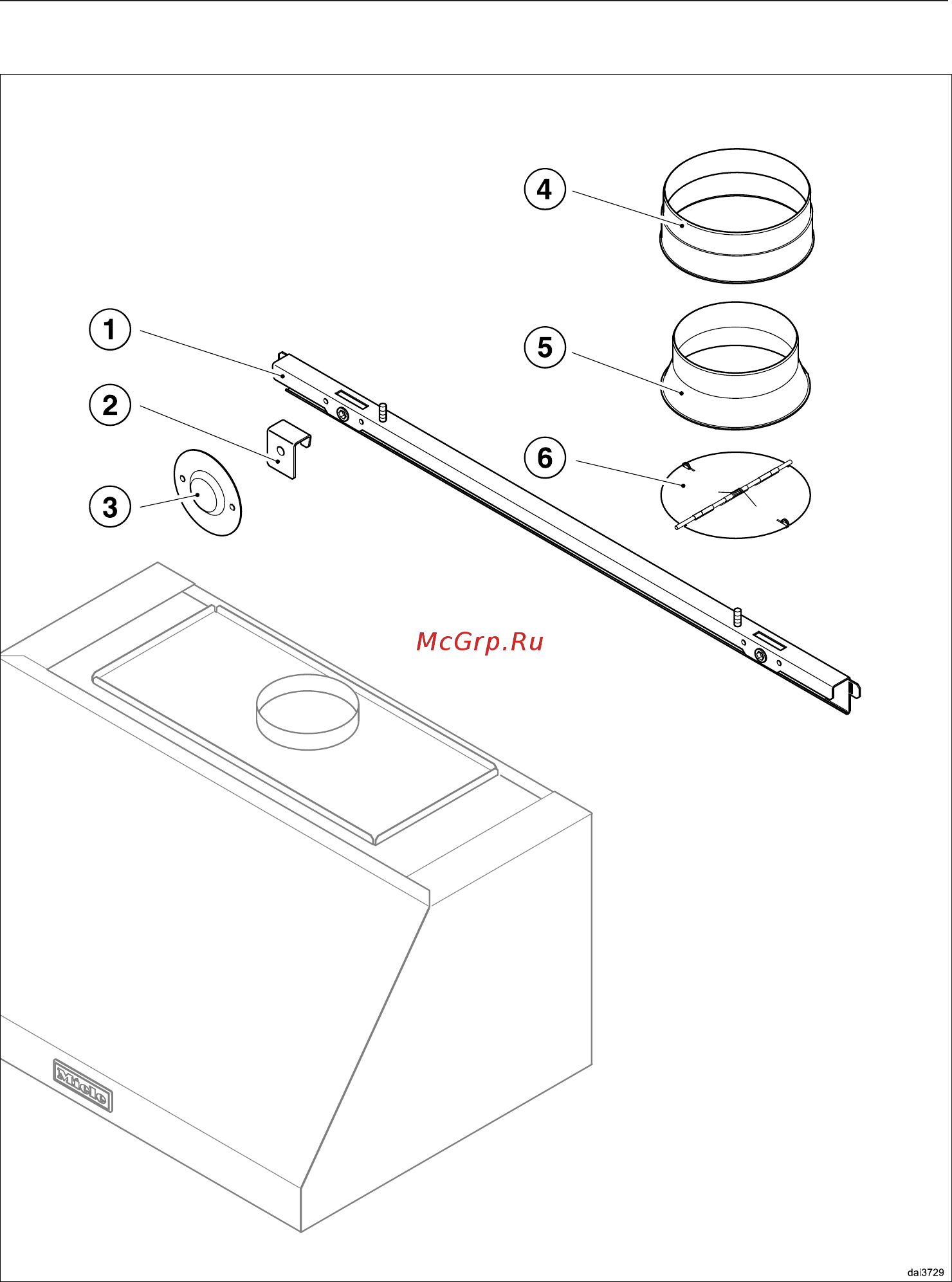 Miele DAR1235 для HR1936 [24/41] Материал для монтажа