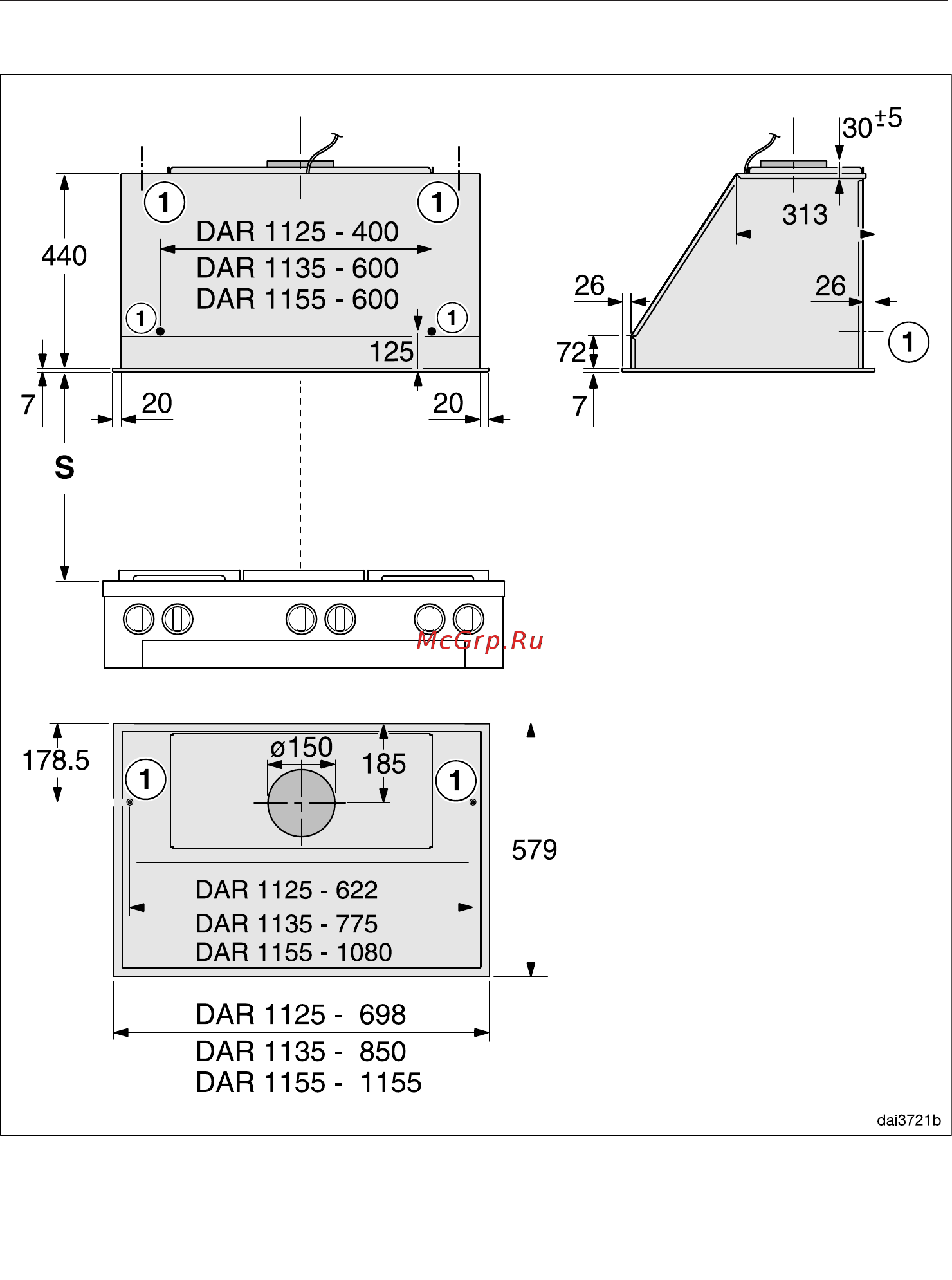 Miele DAR1235 для HR1936 [26/41] Монтаж
