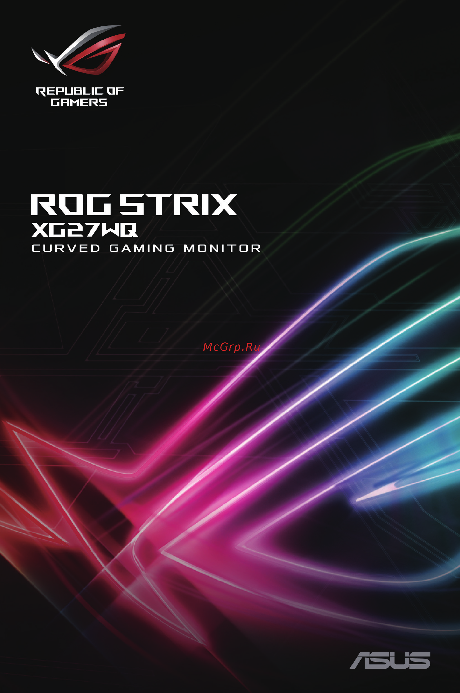 Asus ROG STRIX XG27WQ Руководство пользователя онлайн