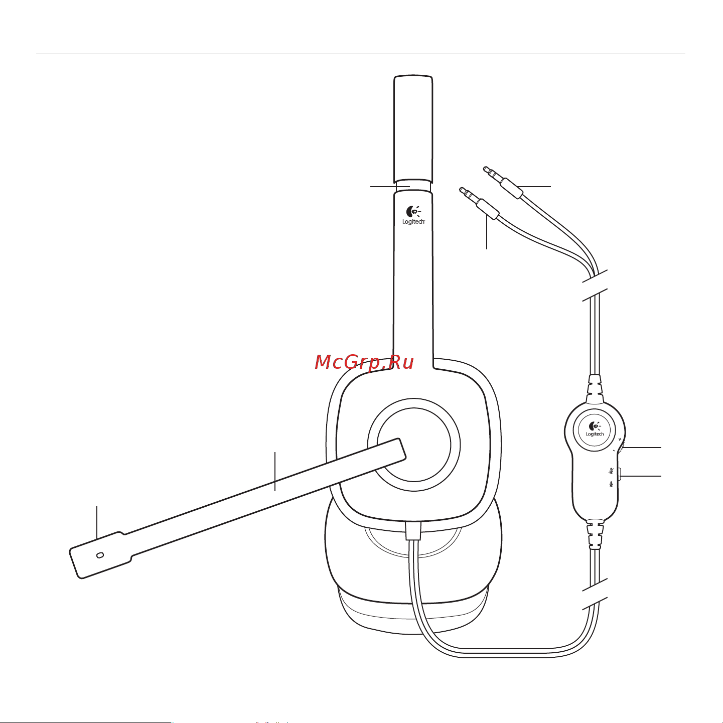 Logitech H150 Stereo Headset White [3/9] Характеристики гарнитуры