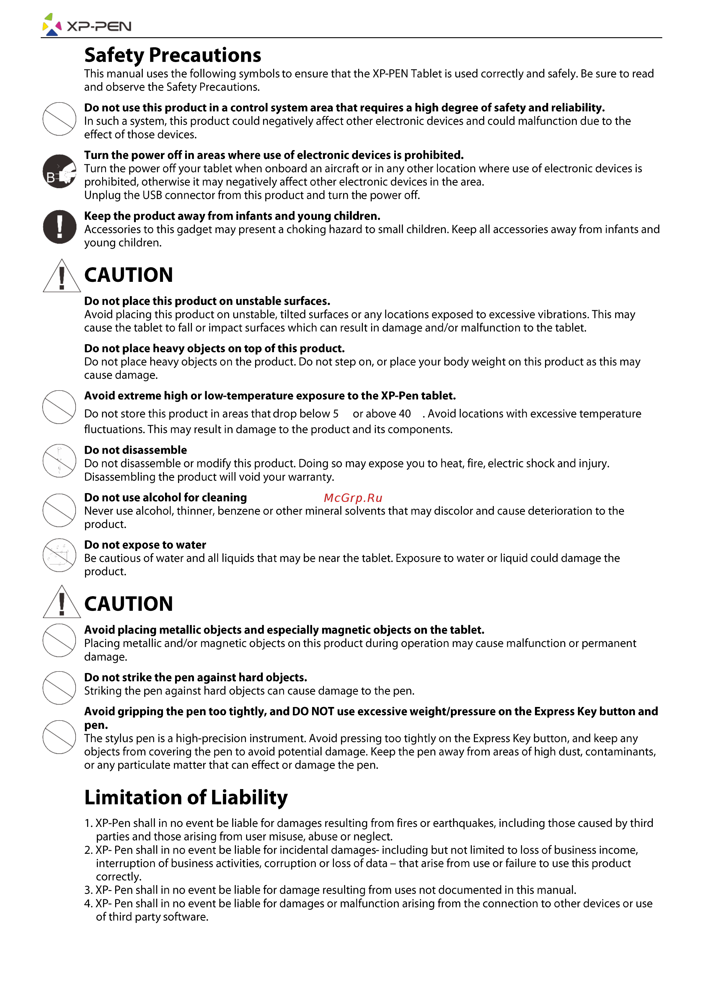 XP-Pen Deco 02 [2/14] Caution