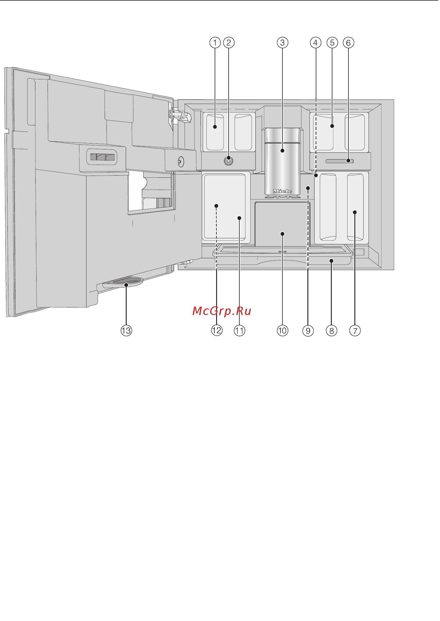 Miele CVA7845 OBSW [20/132] Вид изнутри