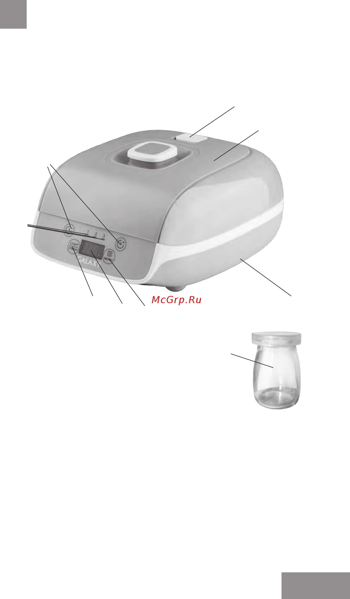 Galaxy GL 2693 [3/18] Функциональные элементы электроприбора
