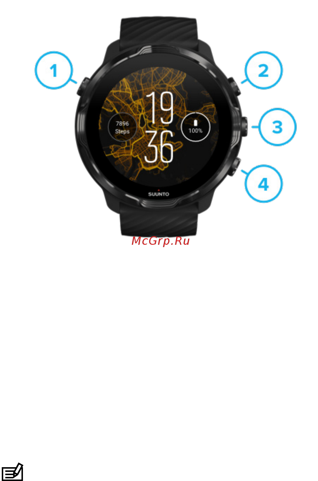 Suunto 7 White Burgundy (SS050380000) [6/176] Начало работы