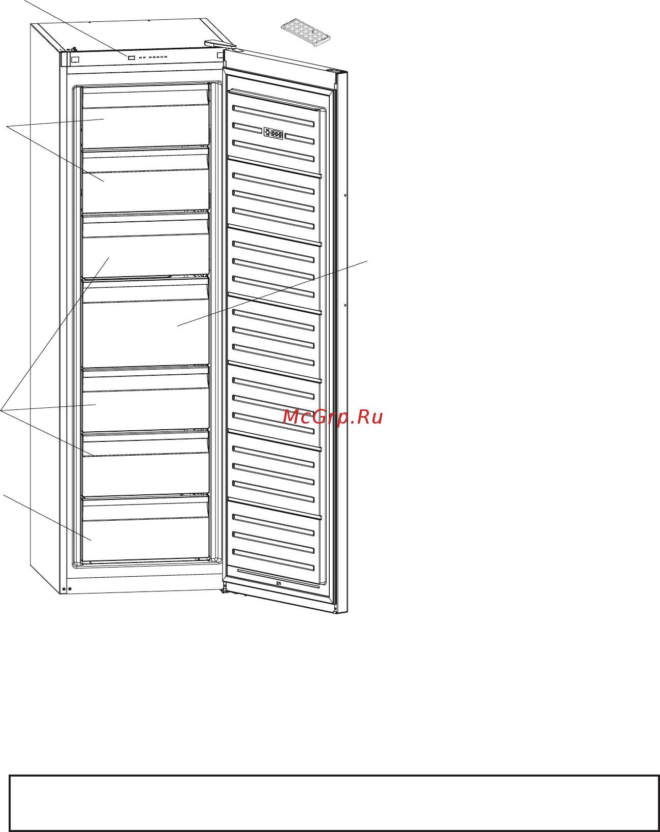 Korting KNFR 1837 X [43/48] The parts of the appliance and the compartments