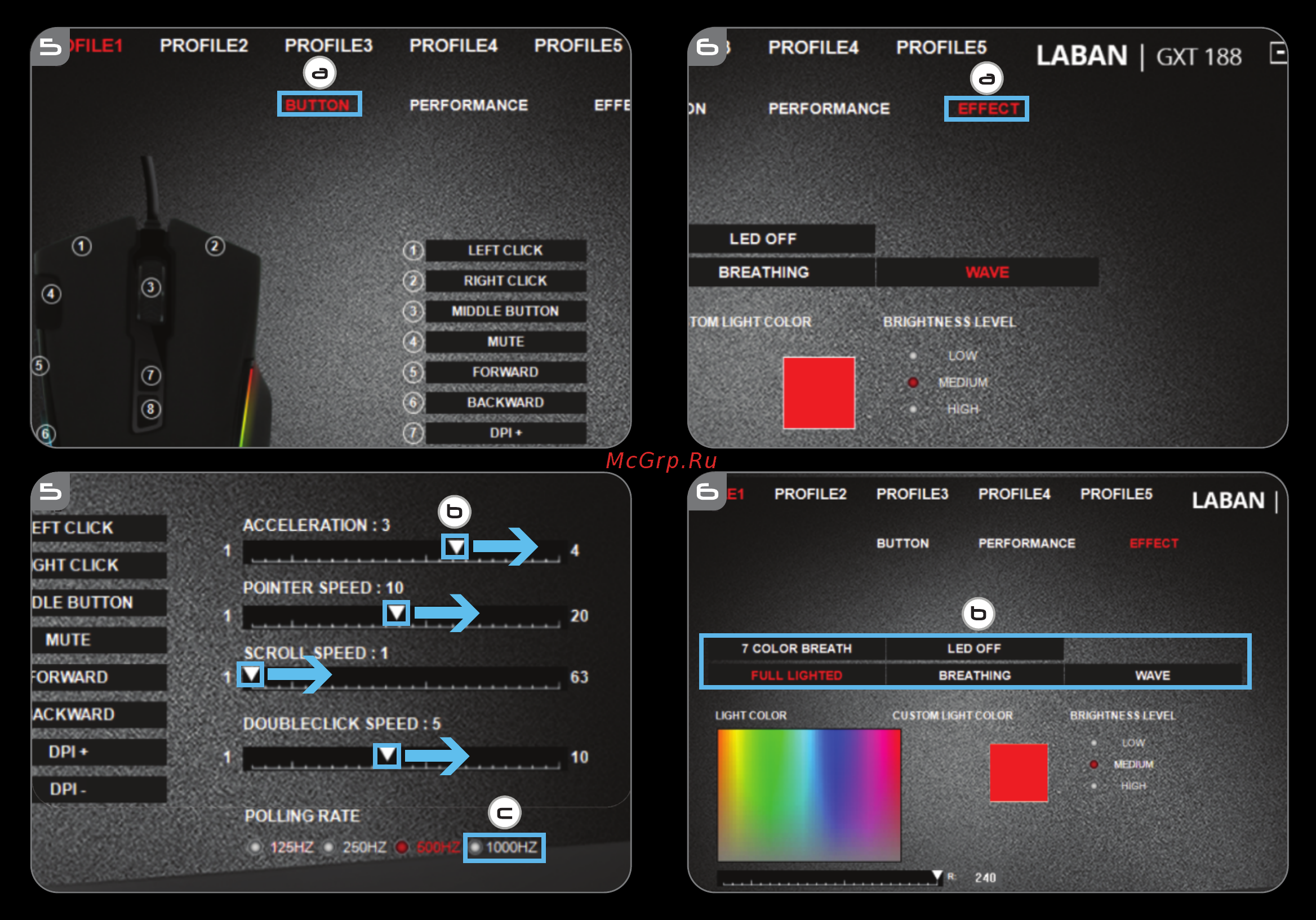 Trust GXT 188 Laban RGB (21789) Инструкция по эксплуатации онлайн [4/79] 588982