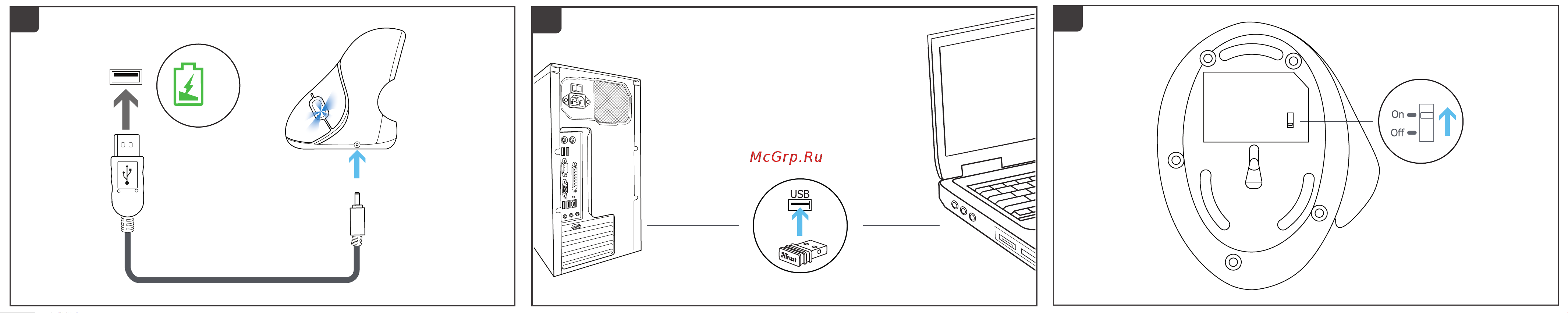 Trust Varo Wireless Ergonomic Mouse (22126) Инструкция по эксплуатации онлайн [2/2] 589427