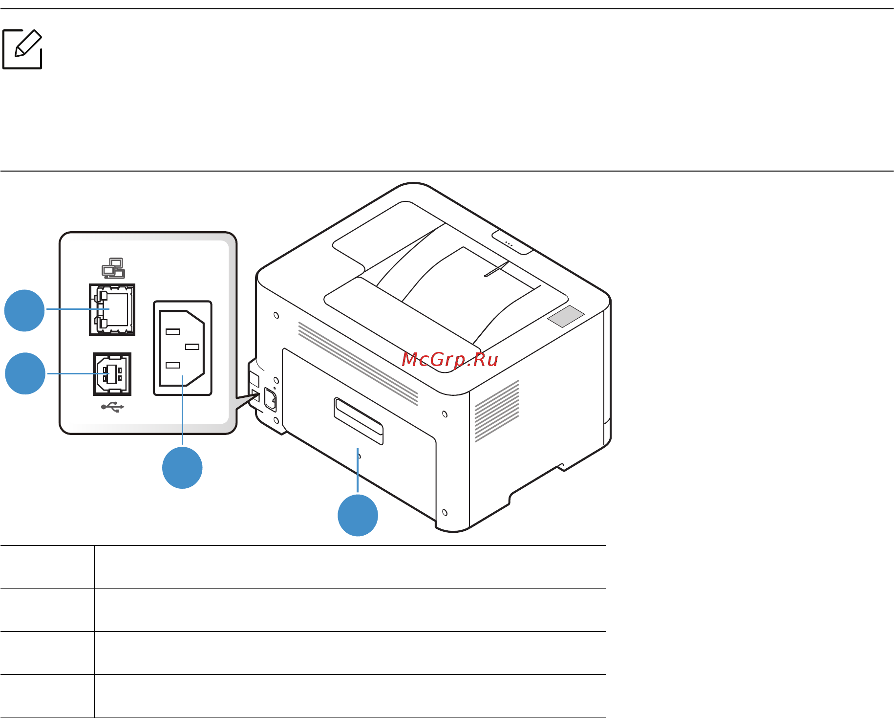 HP Color Laser 150a (4ZB94A) [19/125] Вид сзади