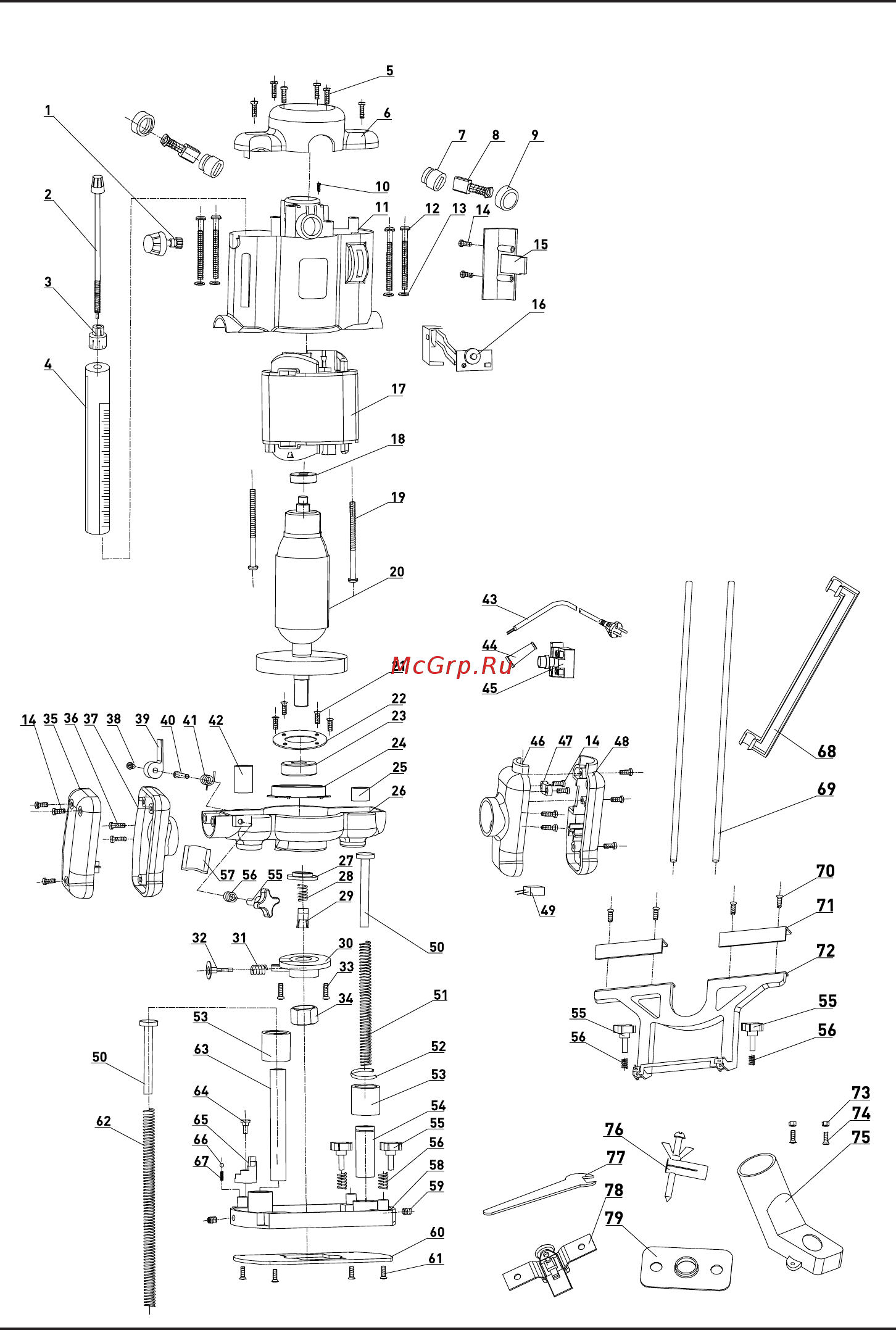 Bort BOF-2100 [18/32] Exploded view