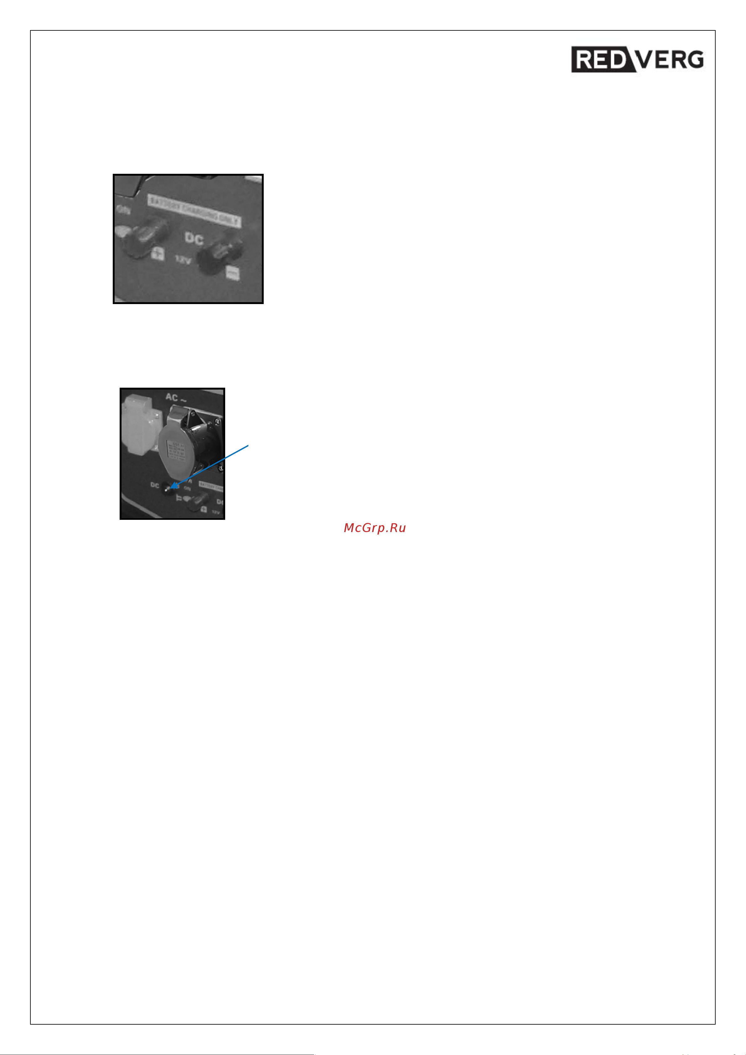 RedVerg RD-G8000EN 5024813 [10/30] Работа в режиме генерации постоянного тока