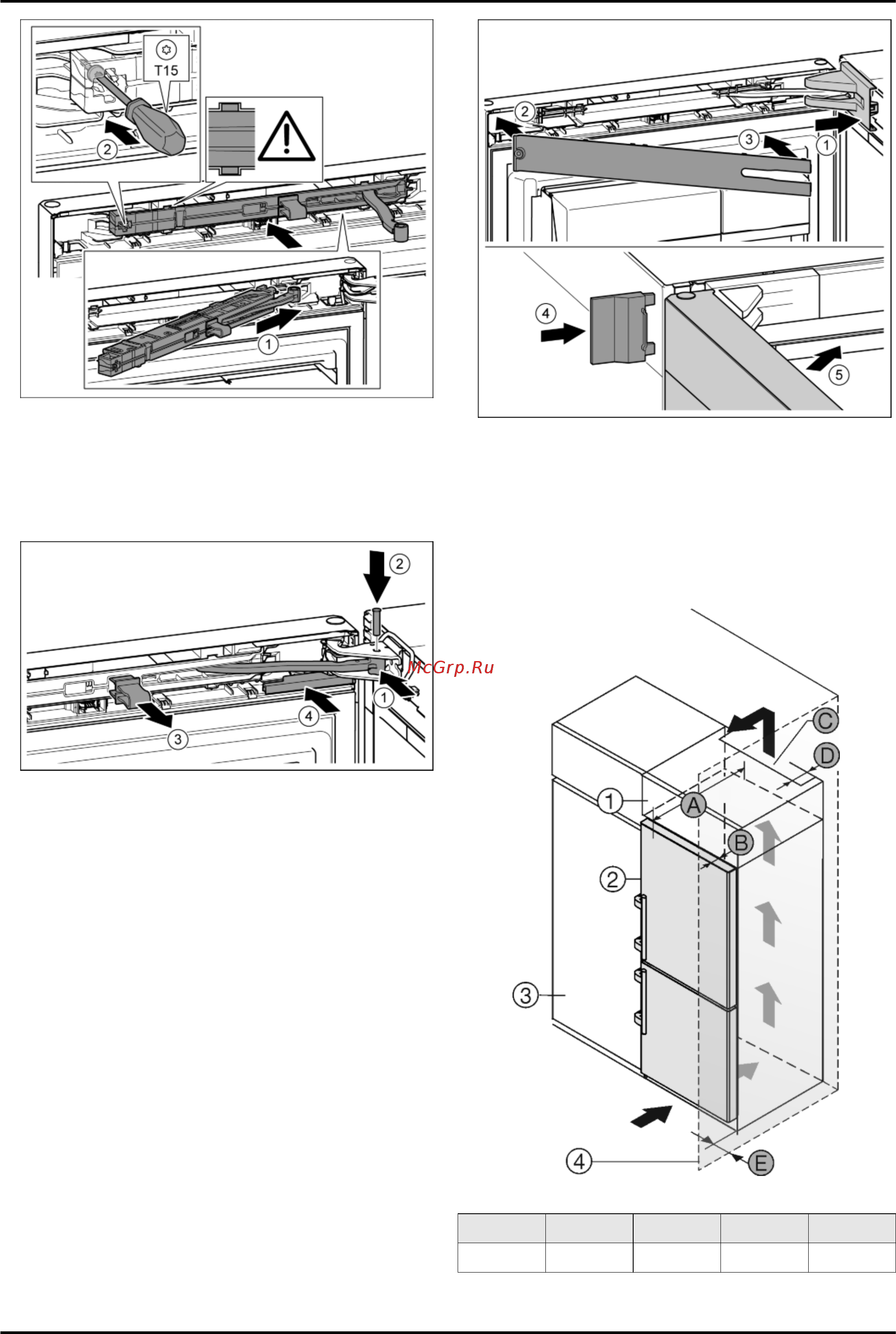 Liebherr CBNbs 4878-20 001 [20/42] Установка в кухонную стенку