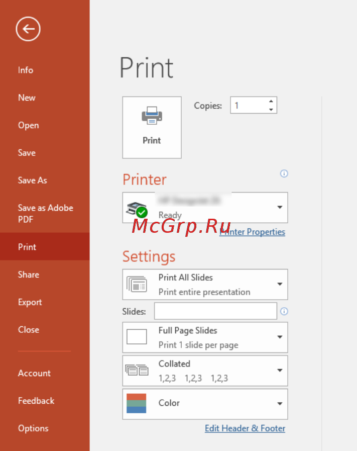 HP DesignJet T630 (5HB09A) [65/140] Печать и масштабирование в microsoft office