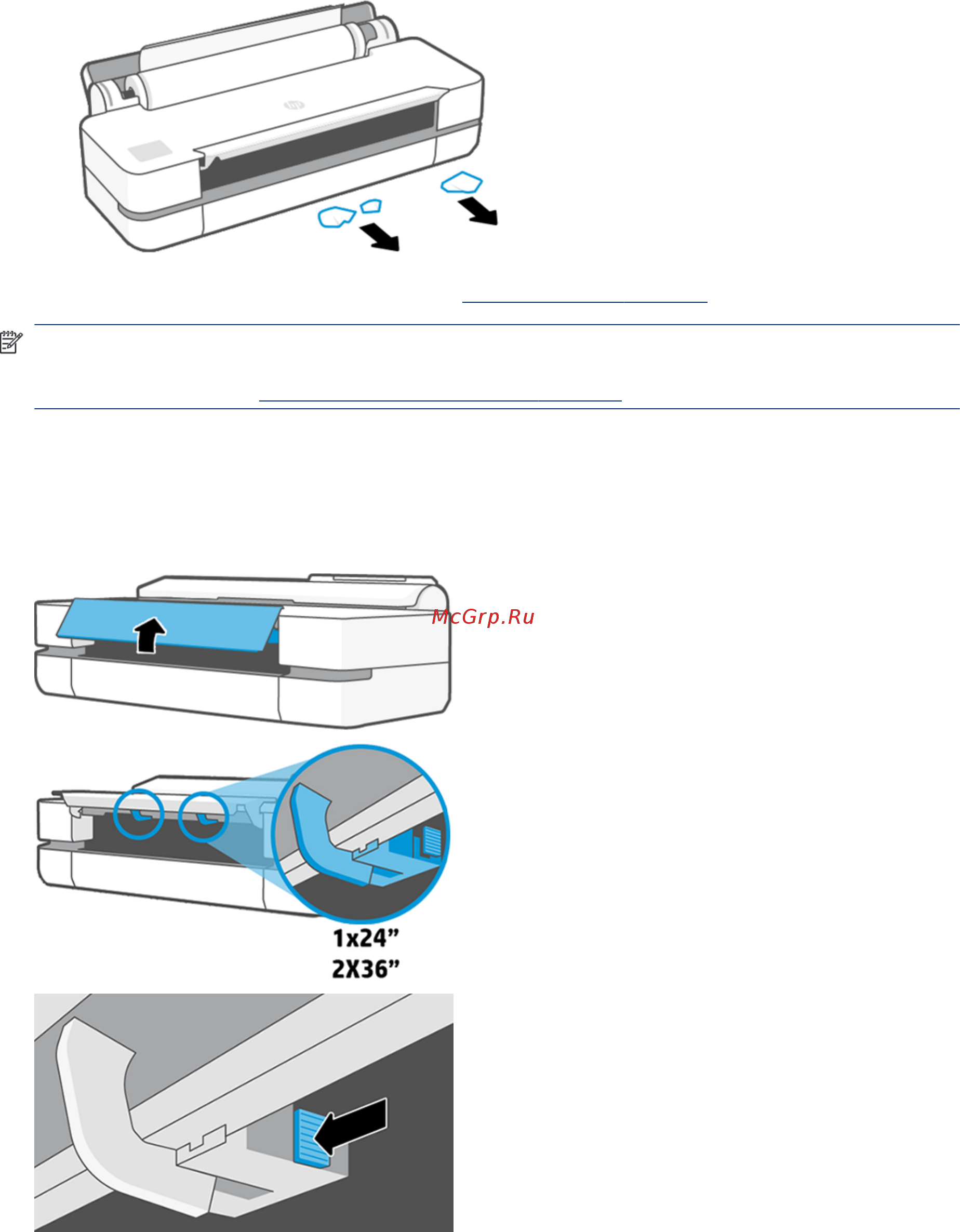 HP DesignJet T630 (5HB09A) [91/140] Предотвращение замятия