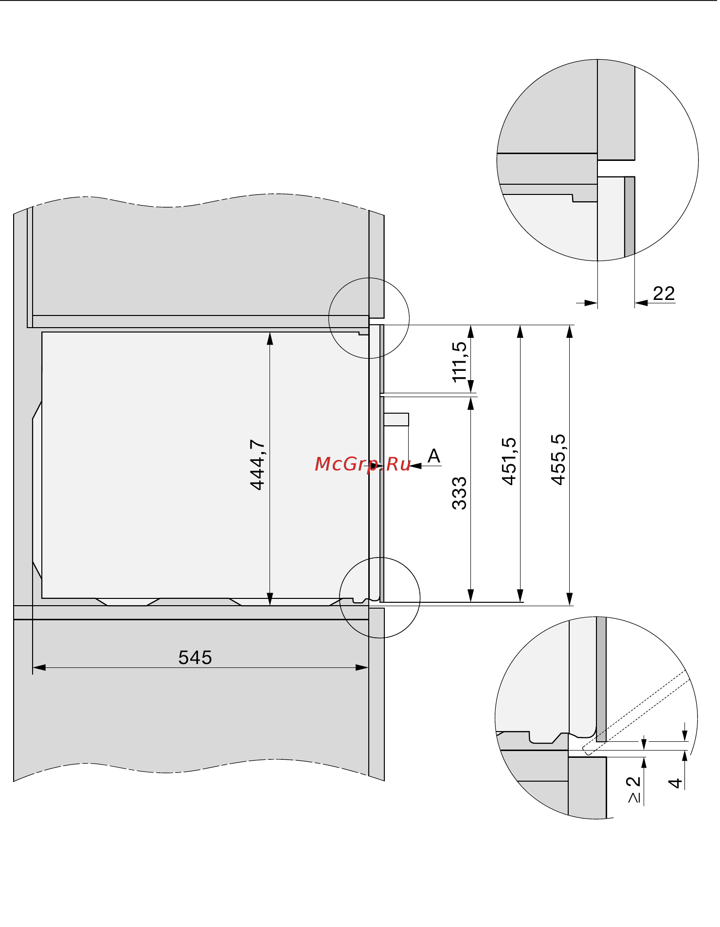 Miele H7240BM EDST/CLST [95/117] Вид сбоку