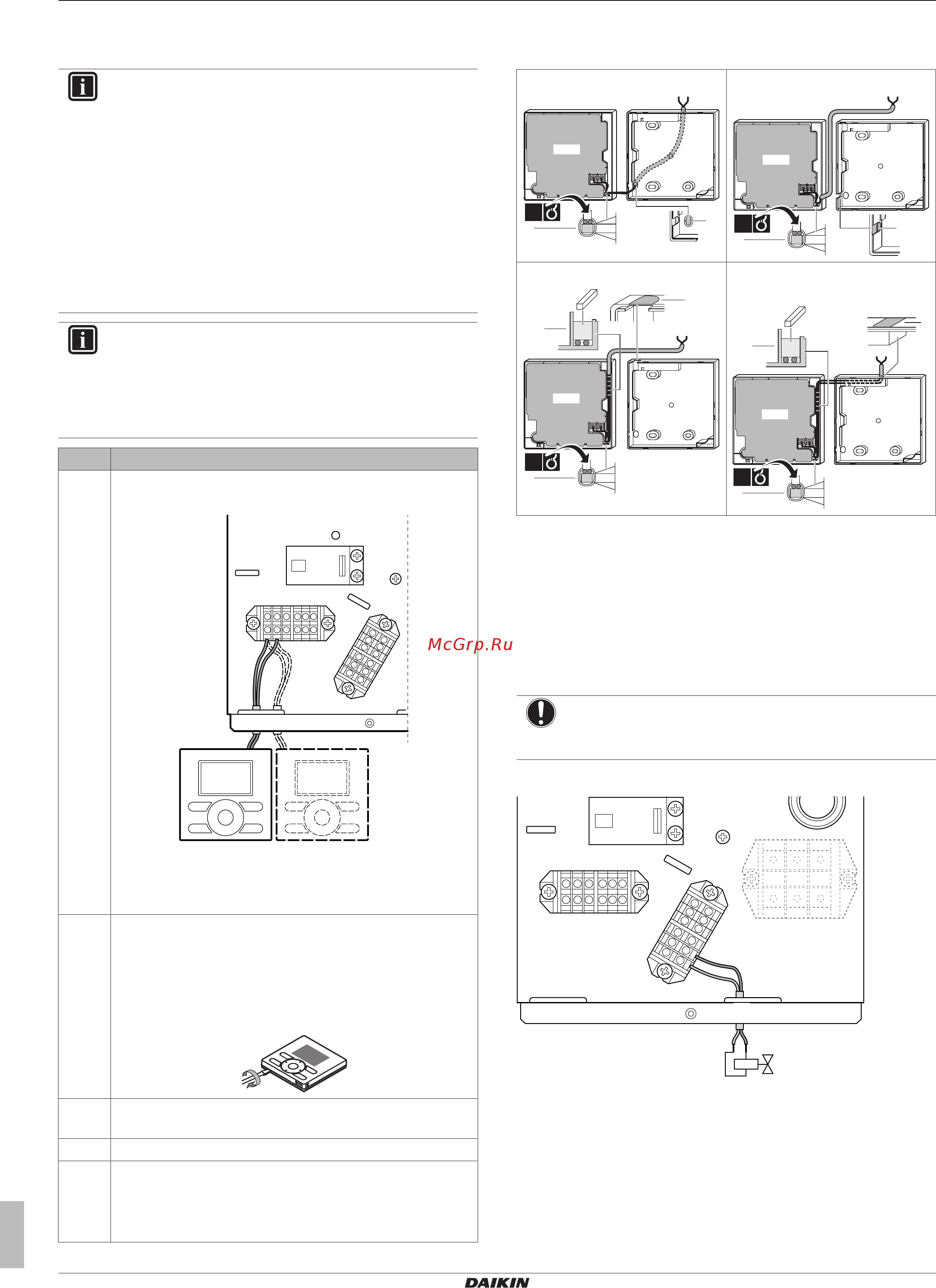 Daikin EBLQ011CAW1 [12/32] Подключение интерфейса пользователя