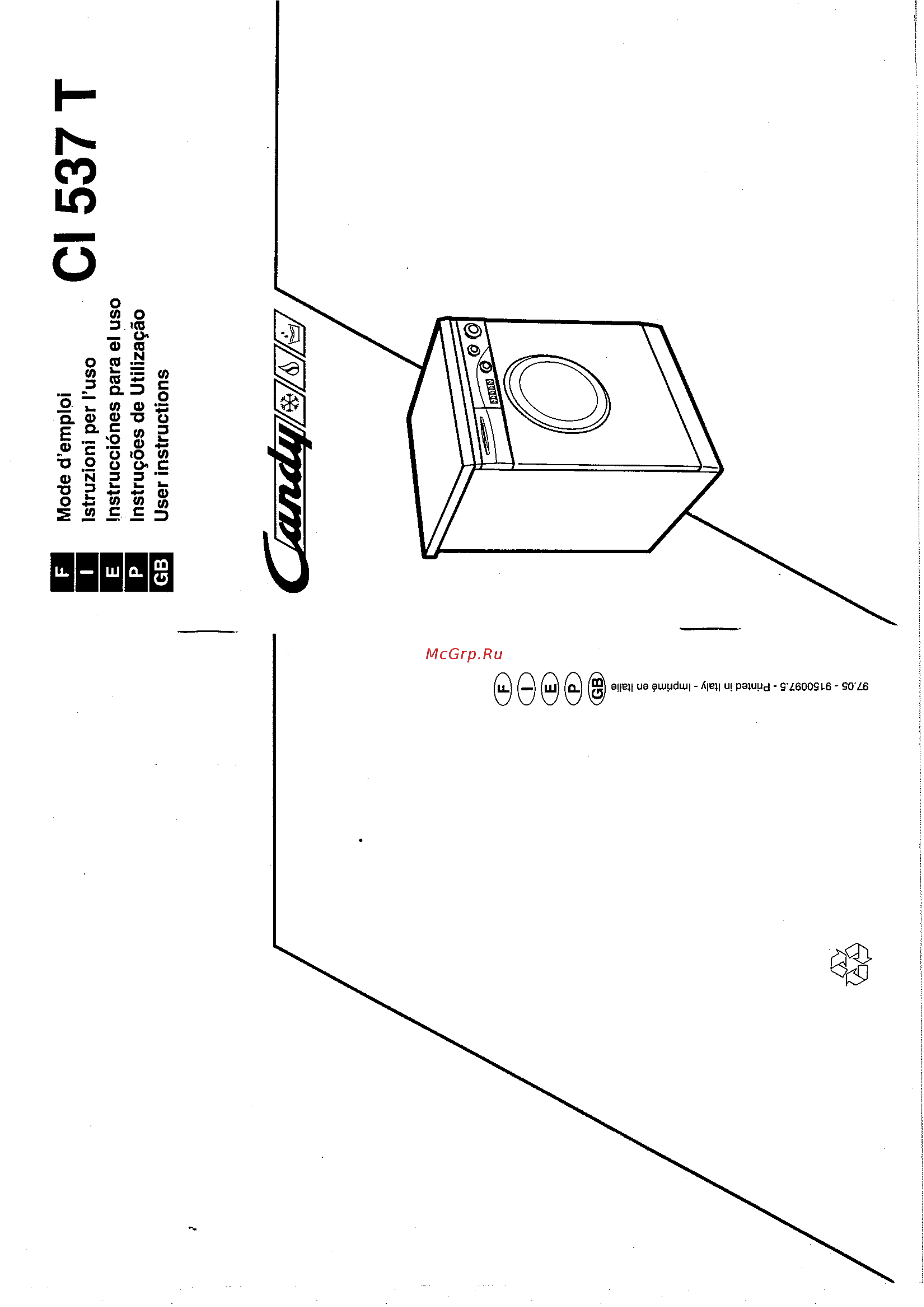 Candy LB CI 537 T Инструкция по эксплуатации онлайн