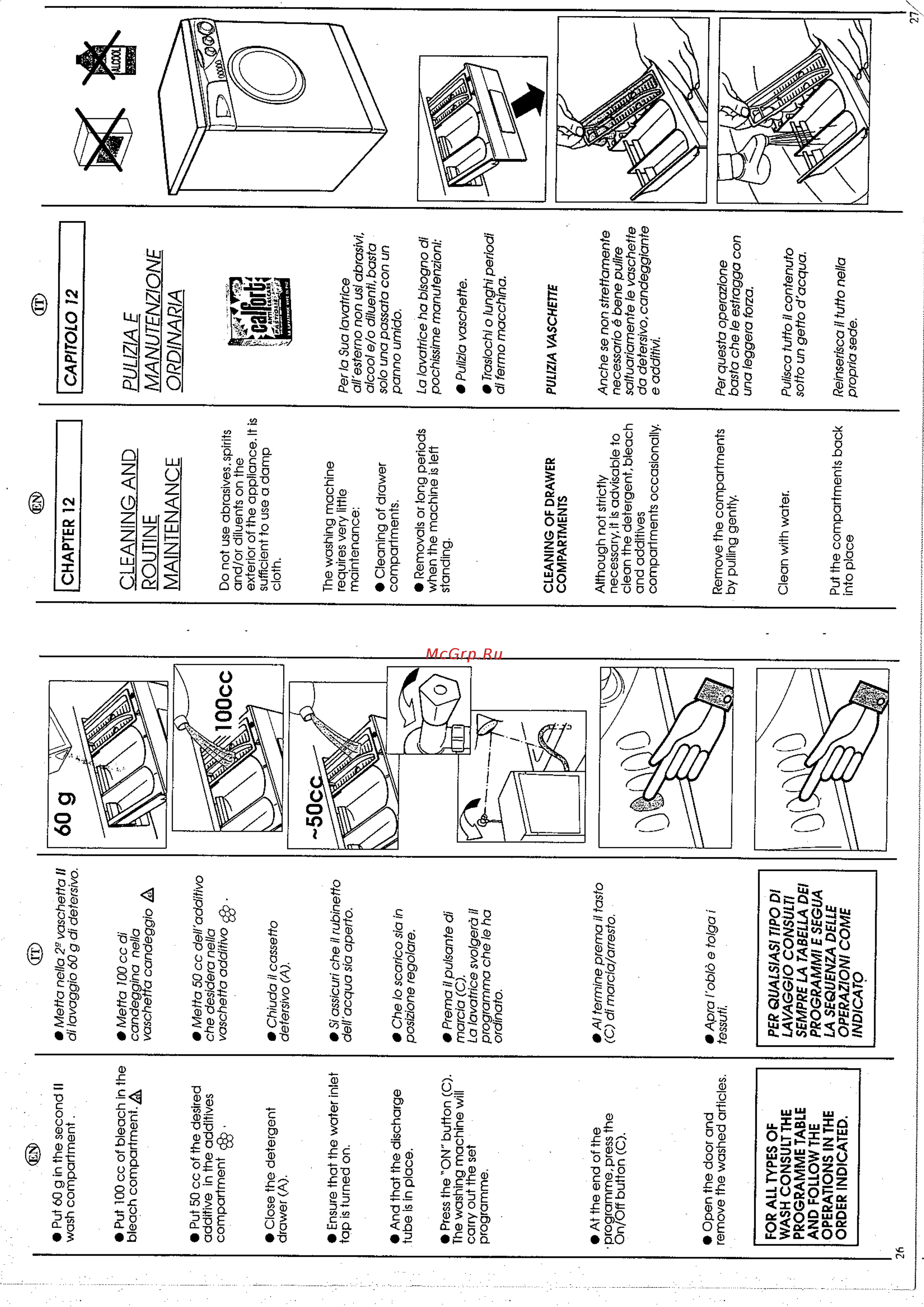 Candy LB CL 42 T [13/15] Cleaning and