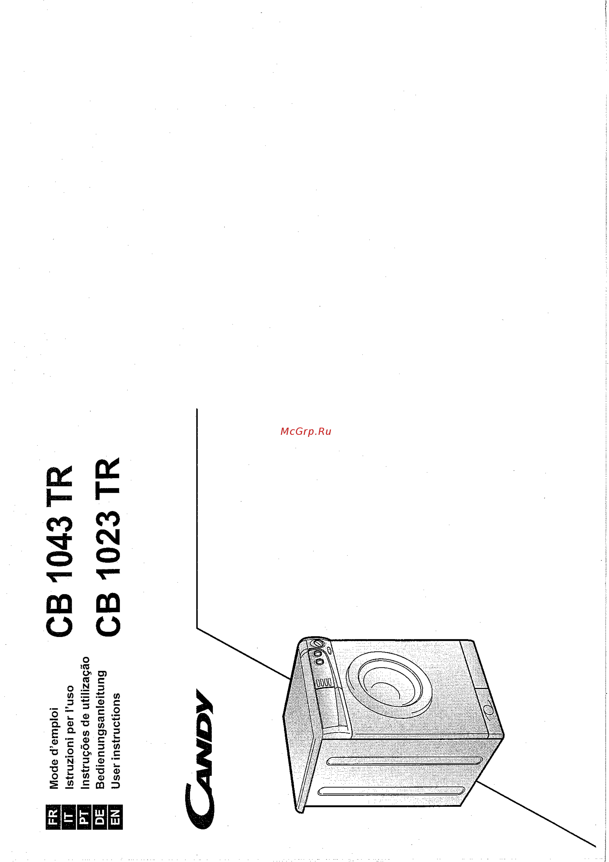 Candy LBCB1023TRBL Инструкция по эксплуатации онлайн