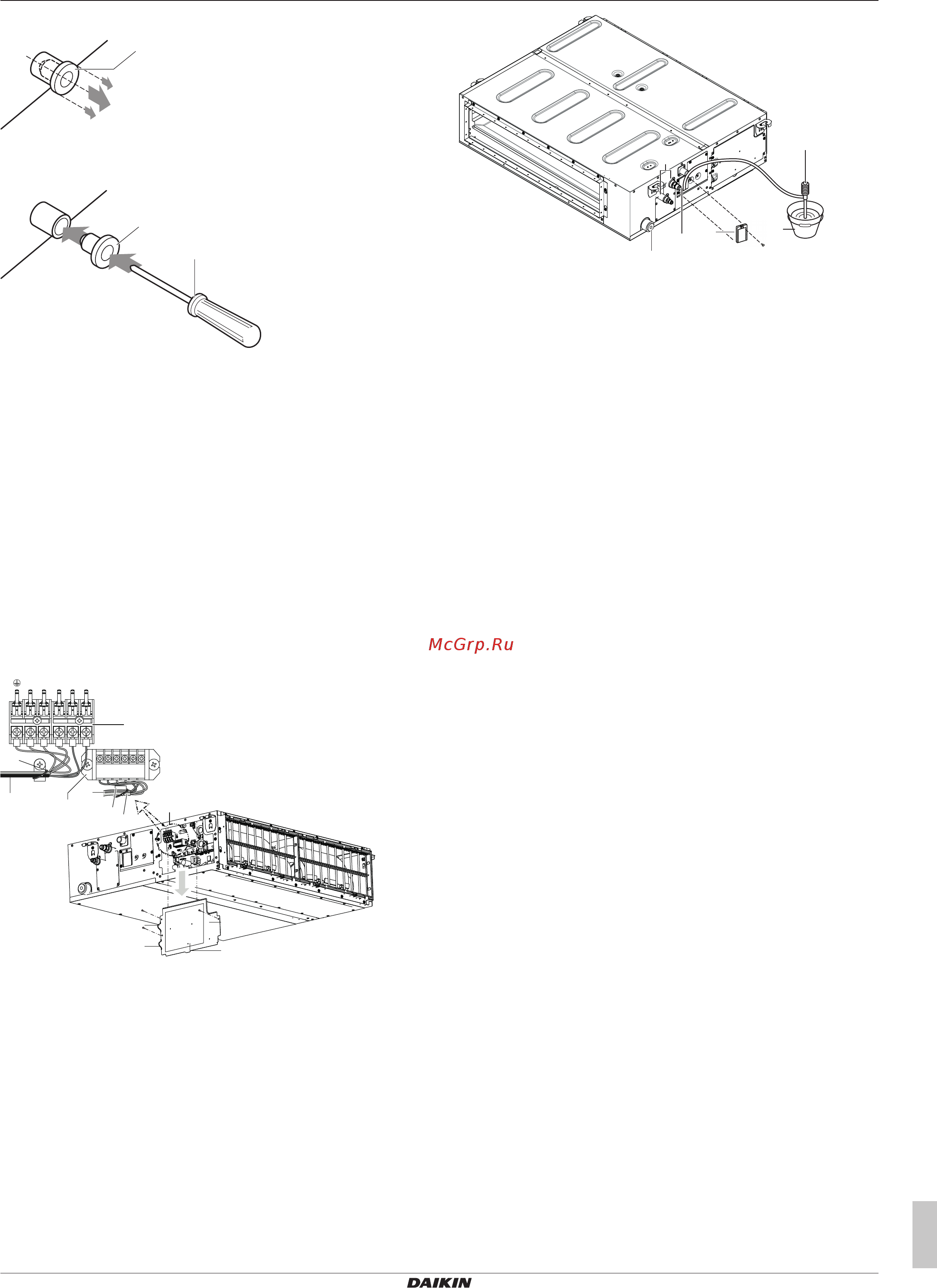 Daikin FBA50A2VEB [15/28] Монтаж