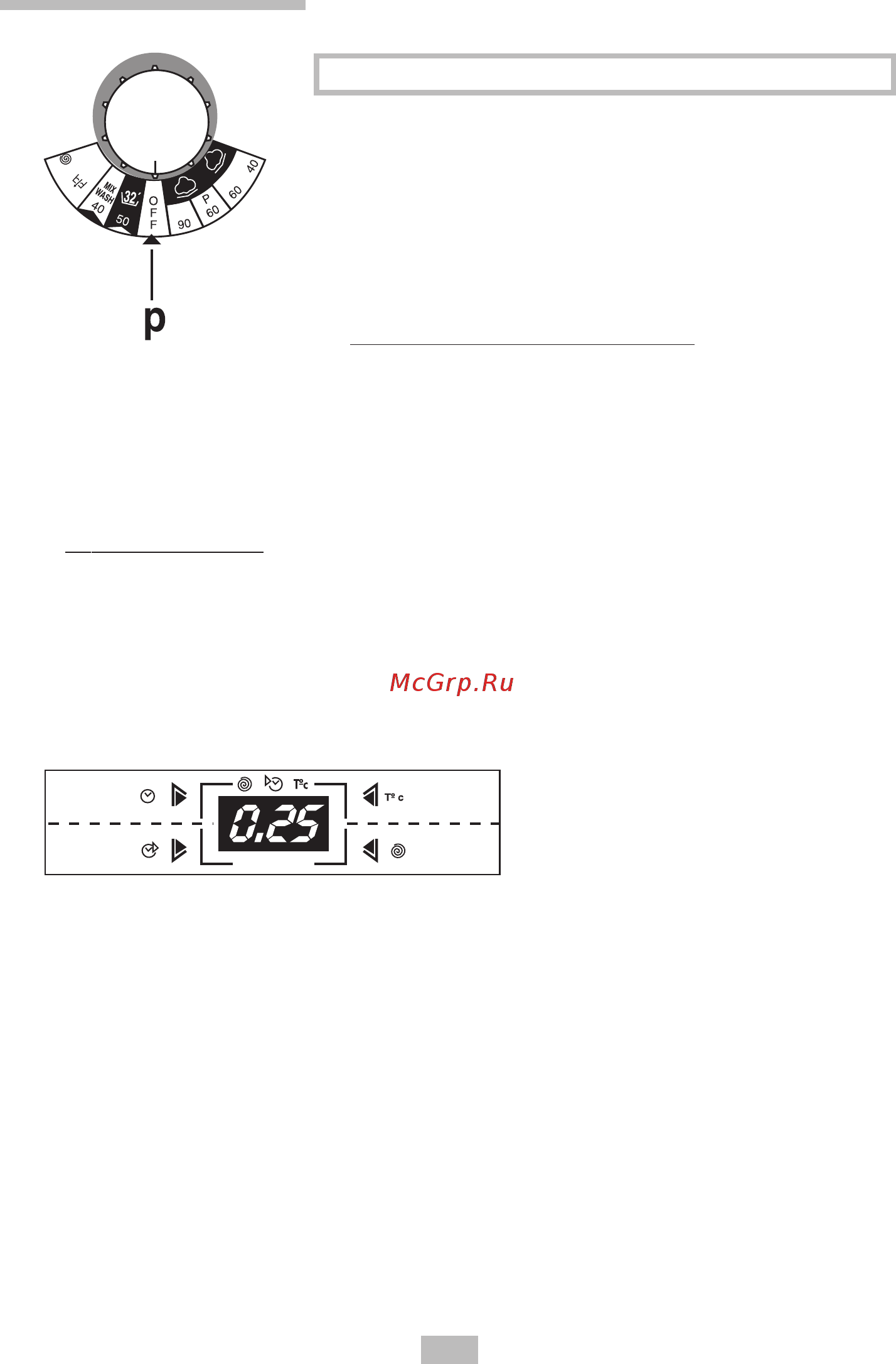 Candy LB CTD 105 [10/14] Use of the selection controls