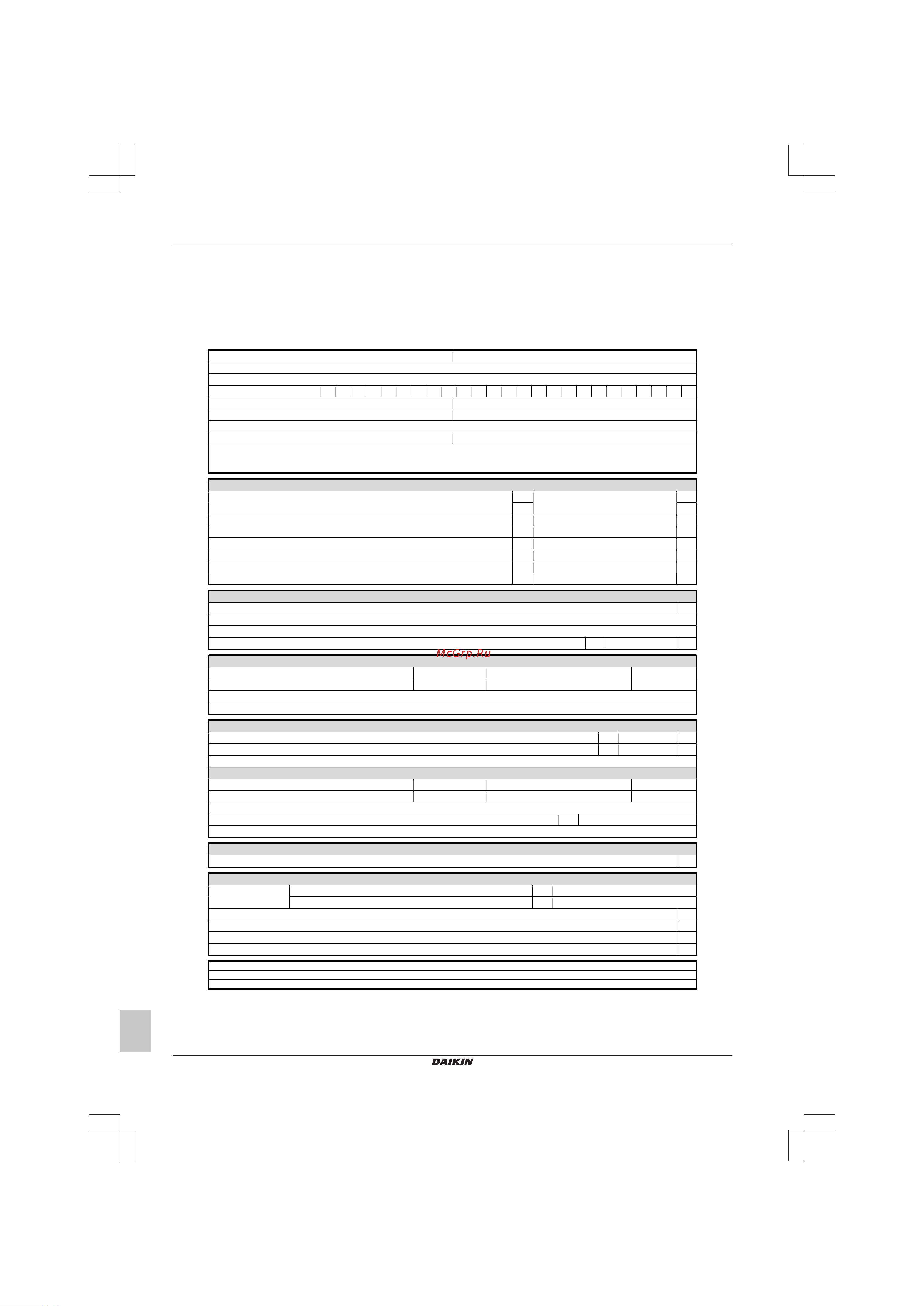 Daikin D2CND024A1AB [12/16] Error codes