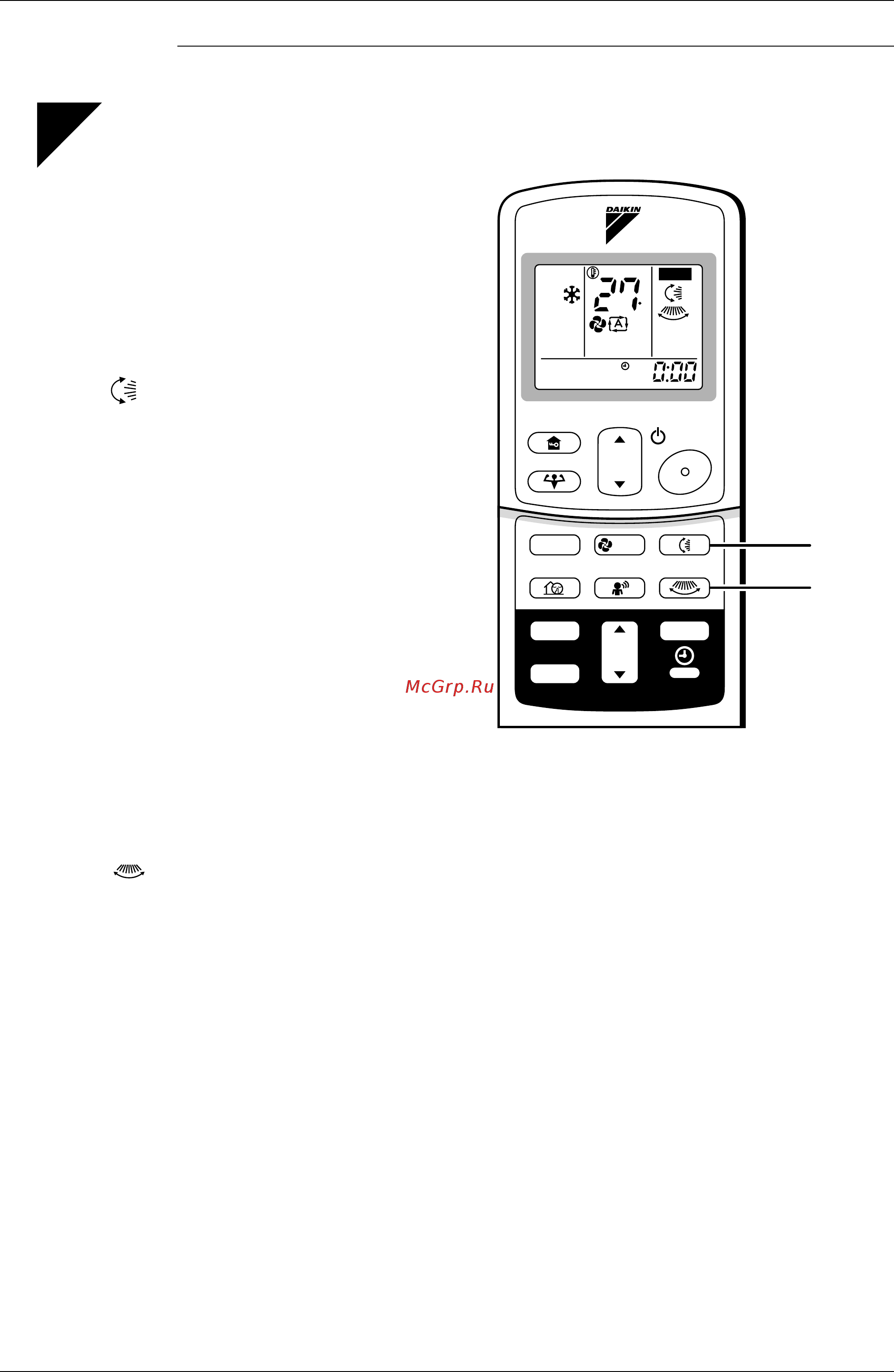 Daikin FTKE25BVMT [146/304] Adjusting the air flow direction