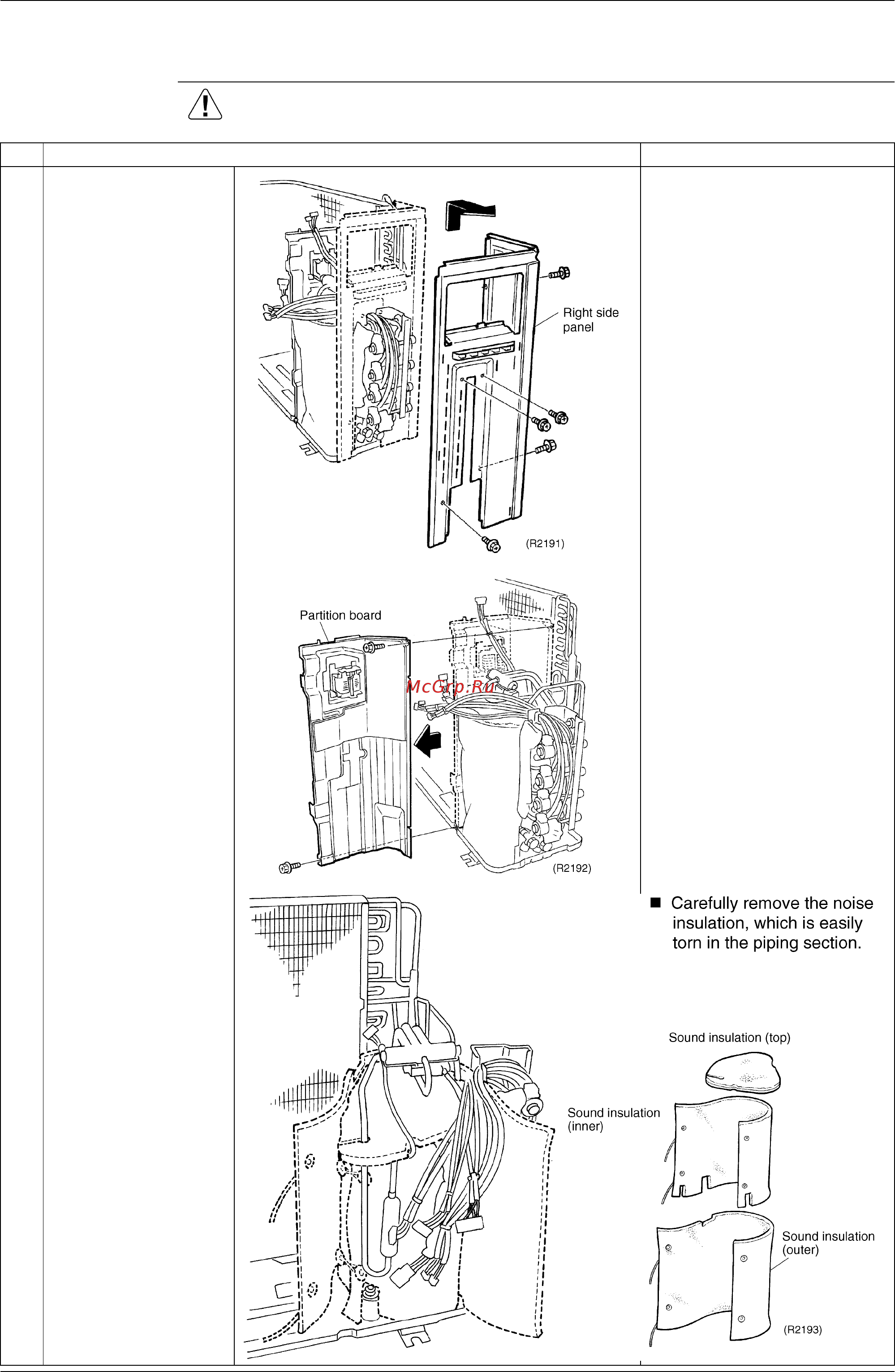 Daikin FTKE25BVMA [262/304] Removal of sound insulation